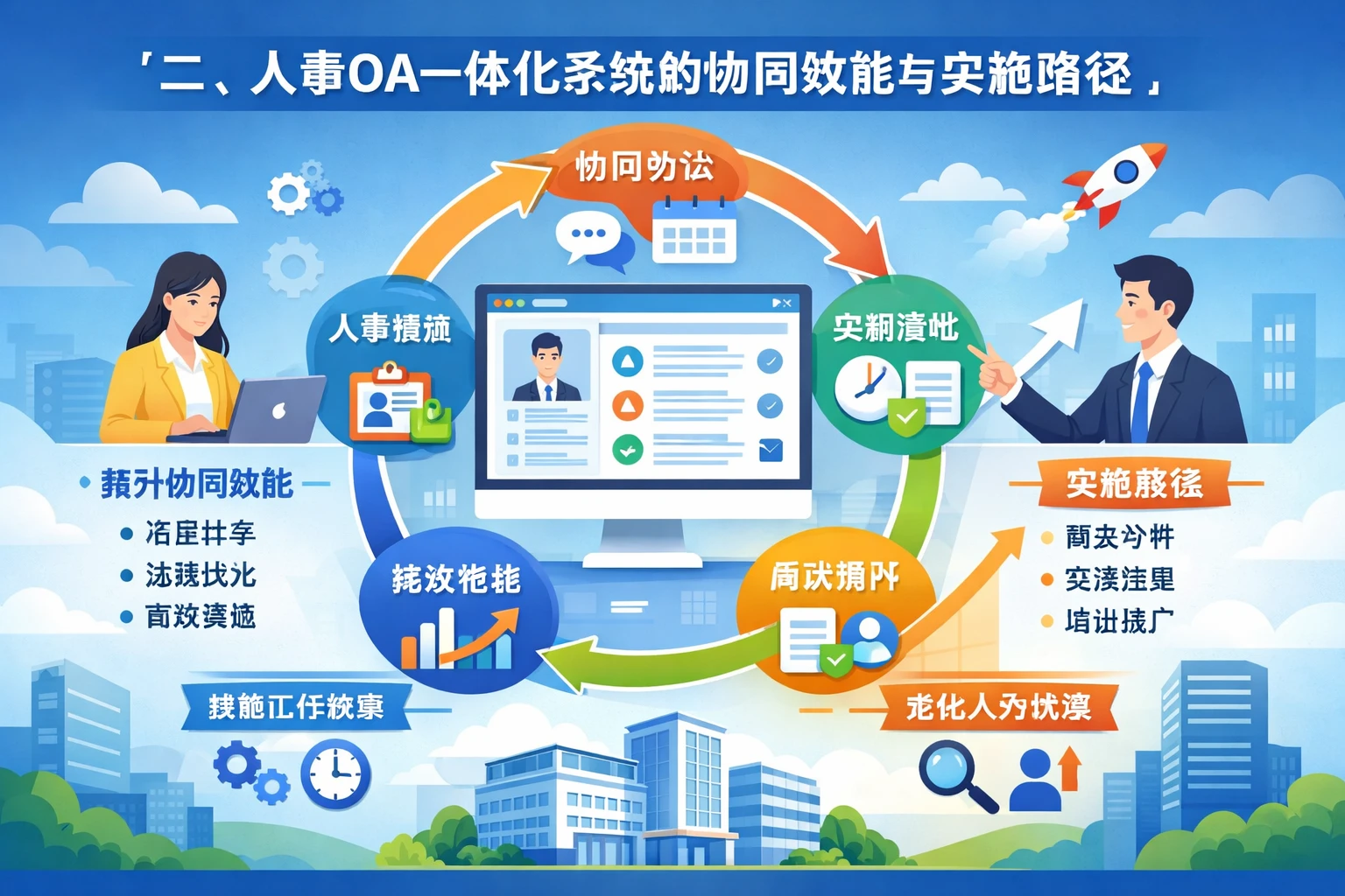 二、人事OA一体化系统的协同效能与实施路径