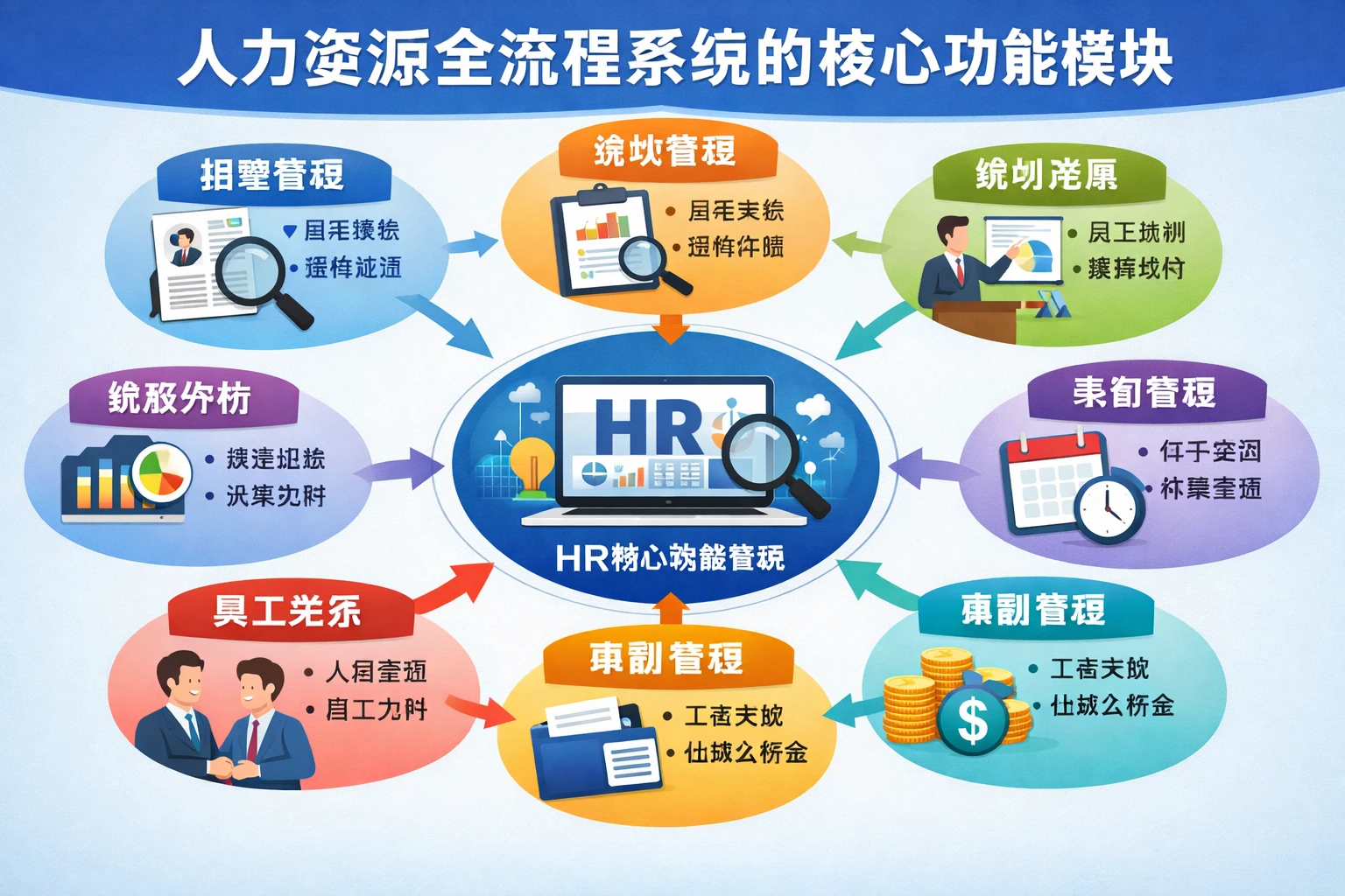 人力资源全流程系统的核心功能模块