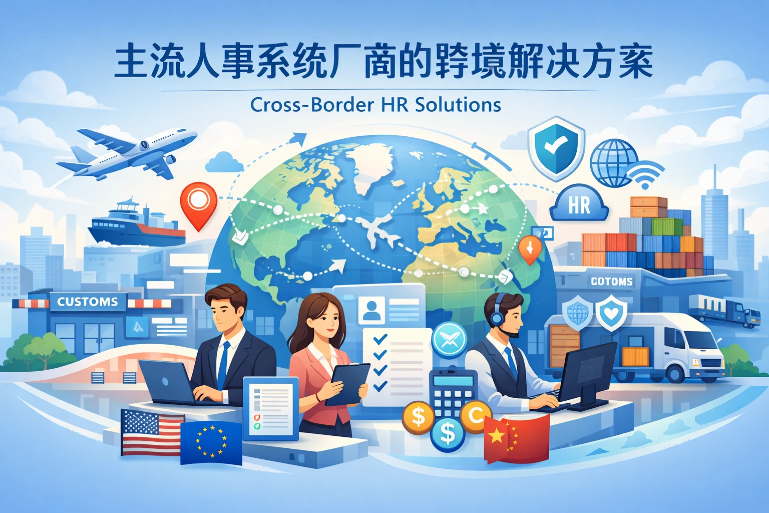 主流人事系统厂商的跨境解决方案