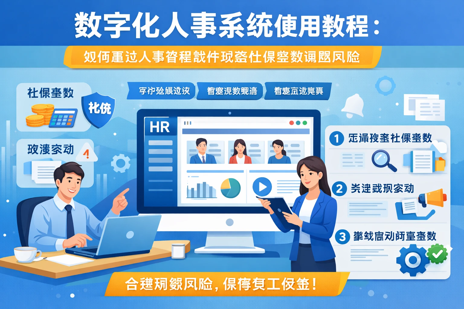 数字化人事系统使用教程：如何通过人事管理软件规避社保基数调整风险