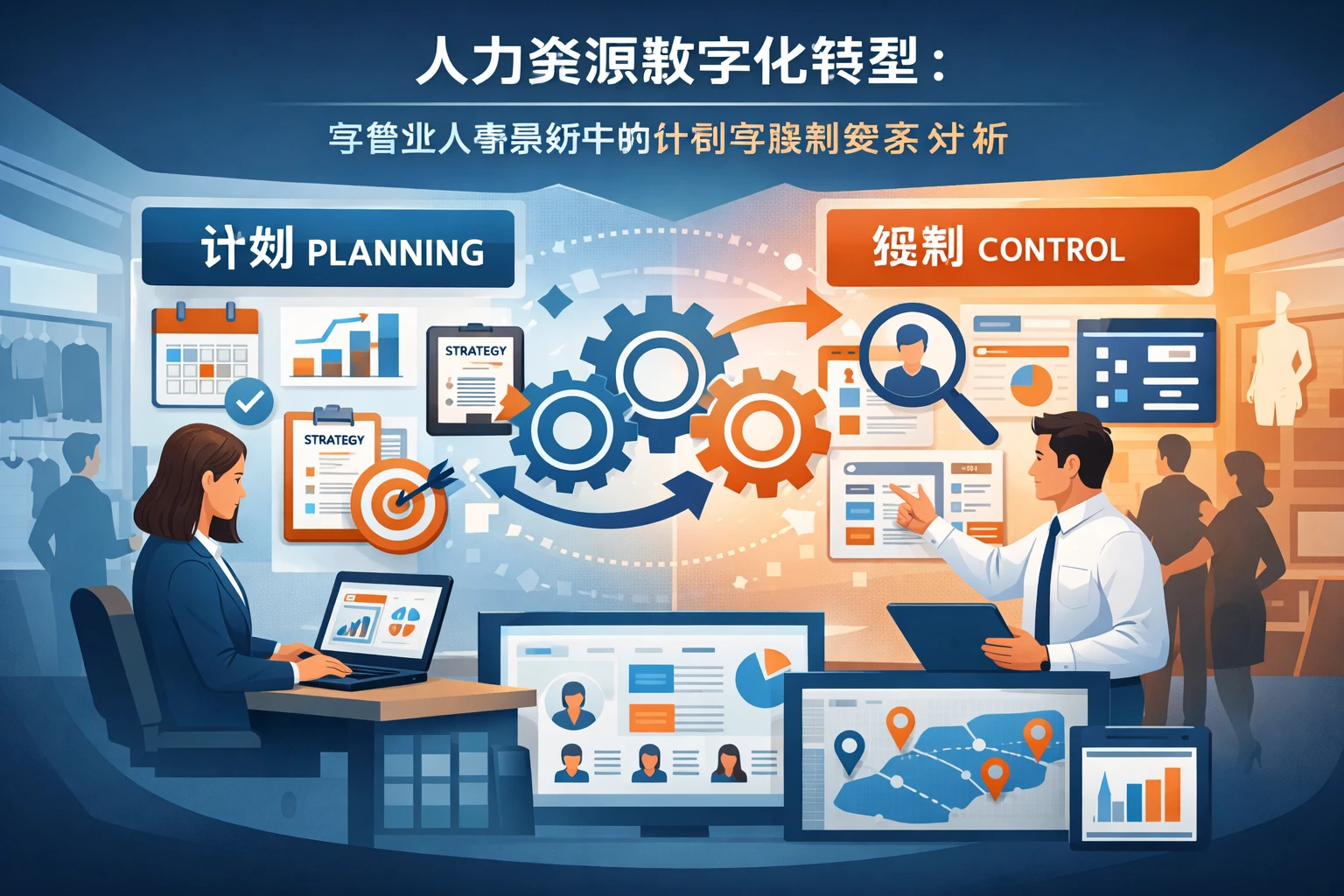 人力资源数字化转型：零售业人事系统中的计划与控制关系分析