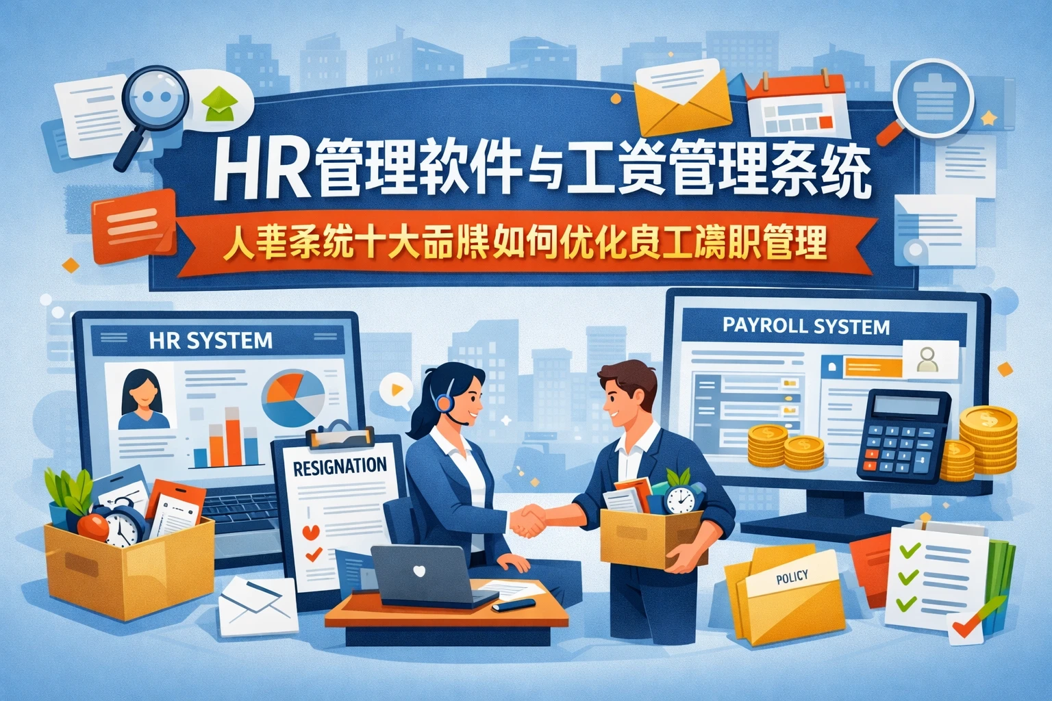 HR管理软件与工资管理系统：人事系统十大品牌如何优化员工离职管理