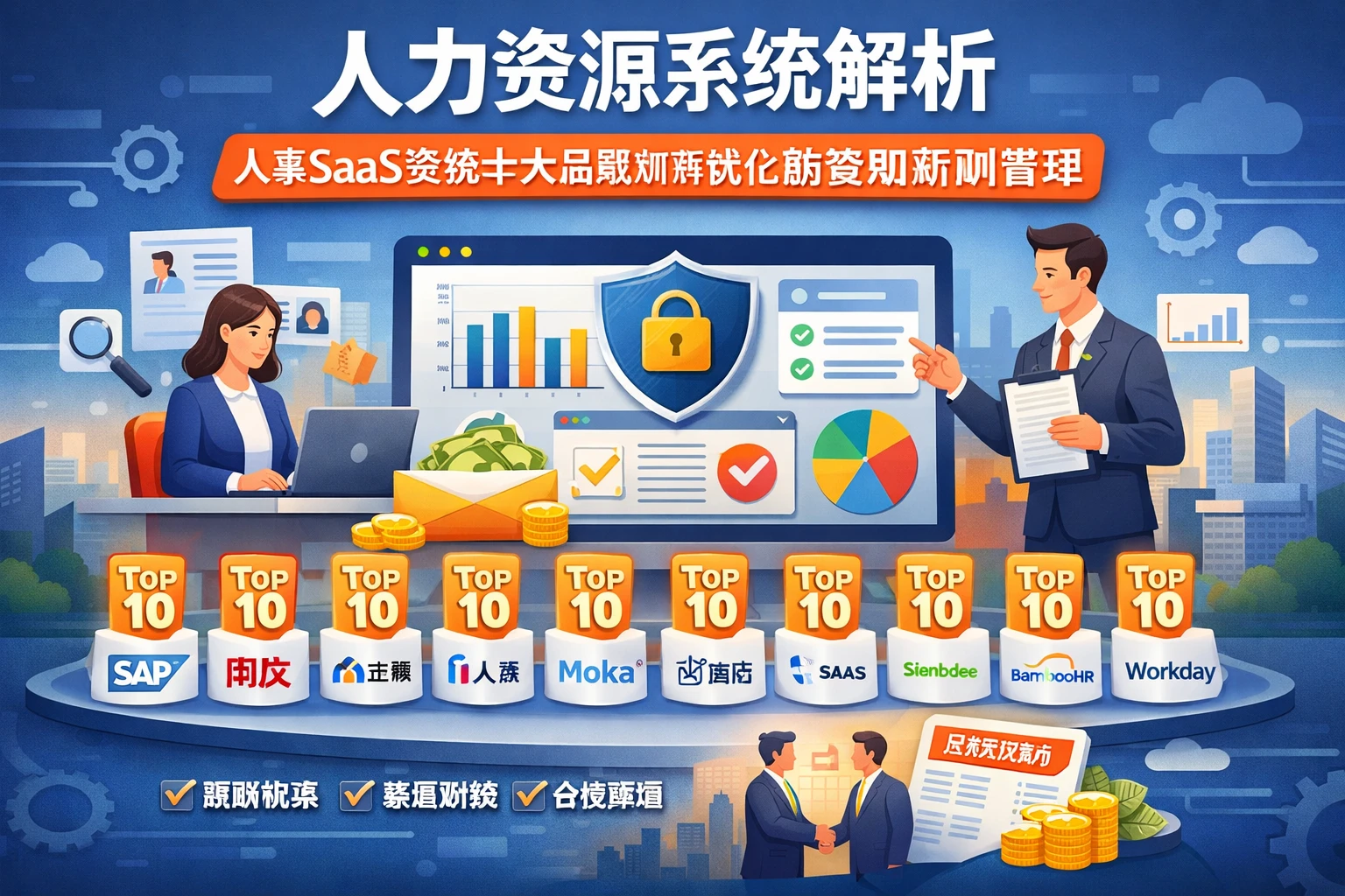 人力资源系统解析：人事SaaS系统十大品牌如何优化脱密期薪酬管理