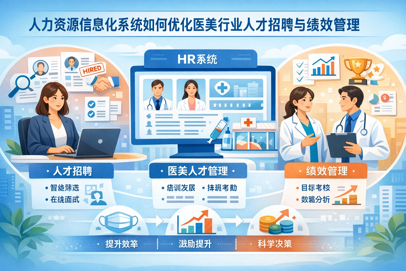 人力资源信息化系统如何优化医美行业人才招聘与绩效管理