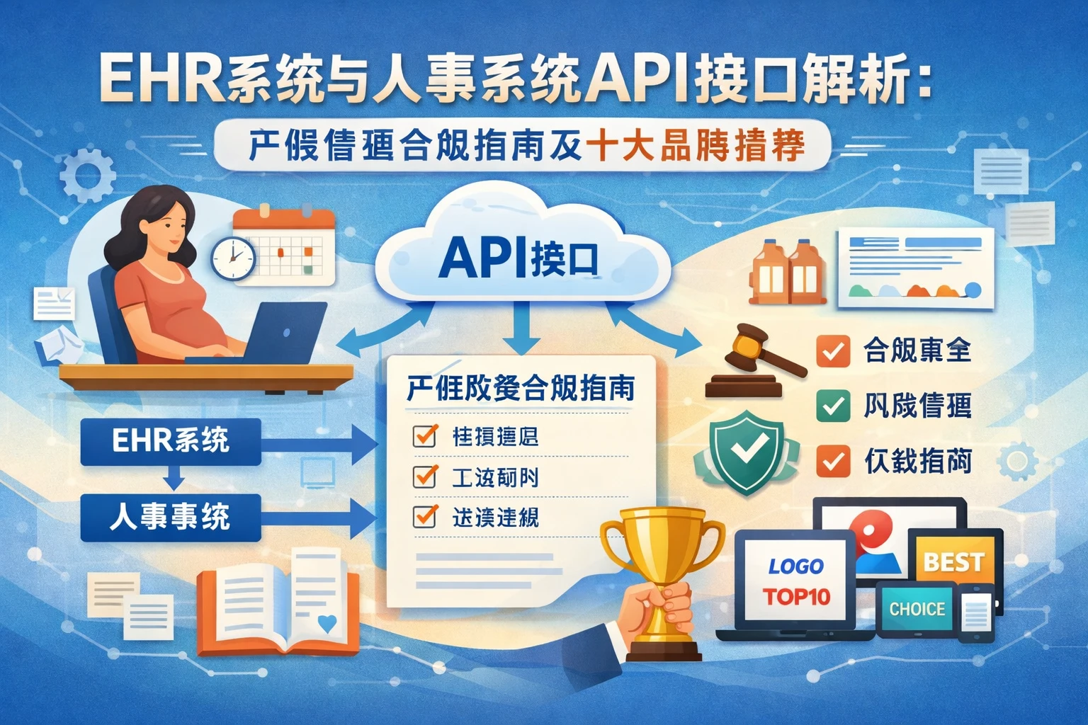 ehr系统与人事系统API接口解析：产假管理合规指南及十大品牌推荐