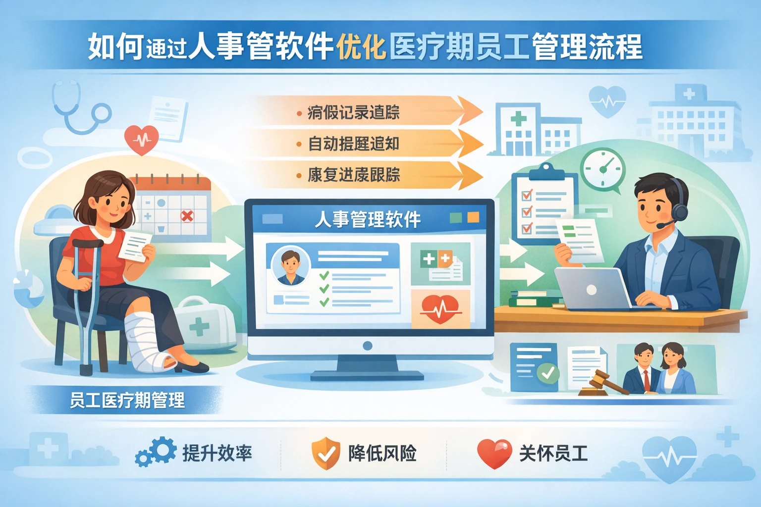如何通过人事管理软件优化医疗期员工管理流程
