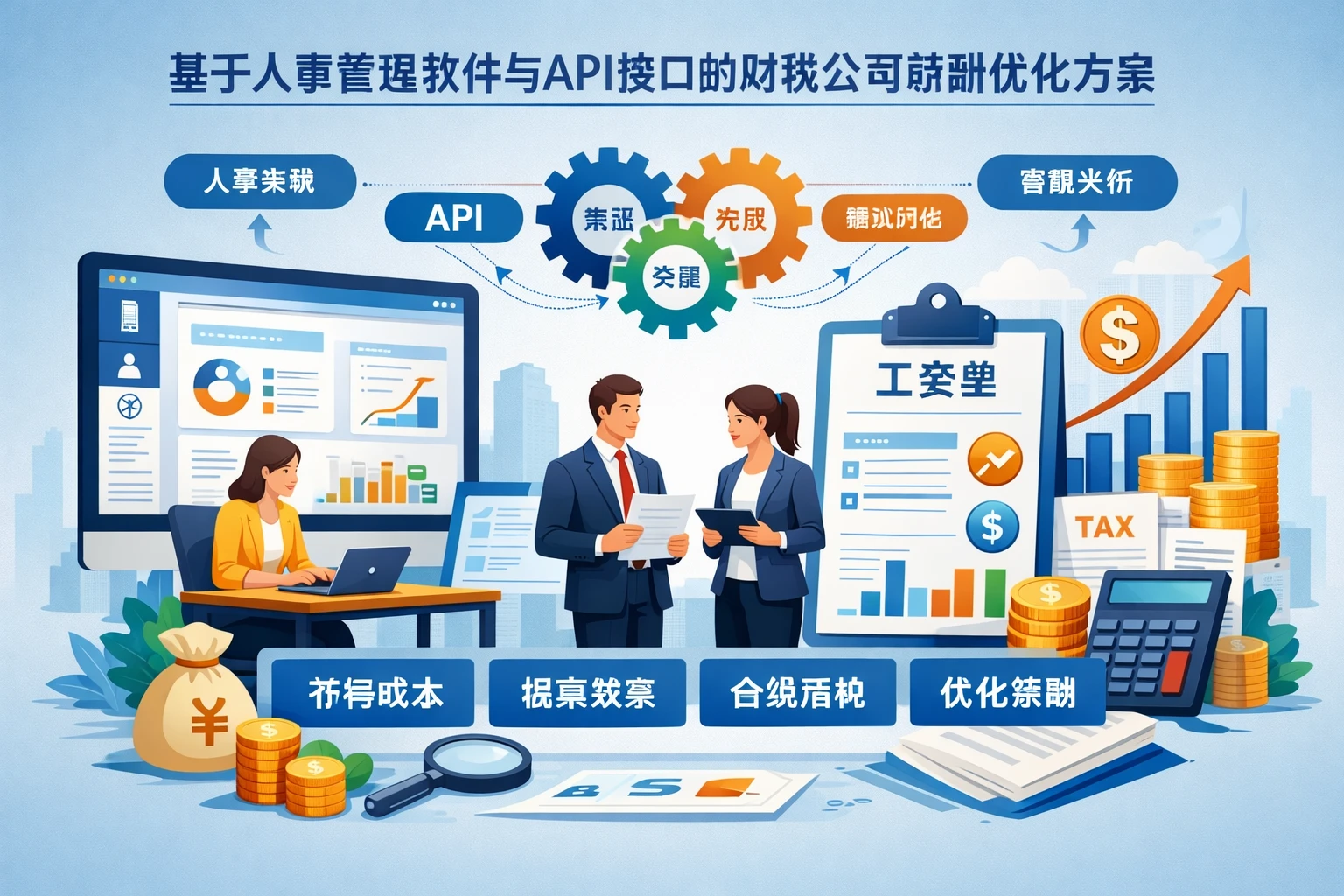 基于人事管理软件与API接口的财税公司薪酬优化方案