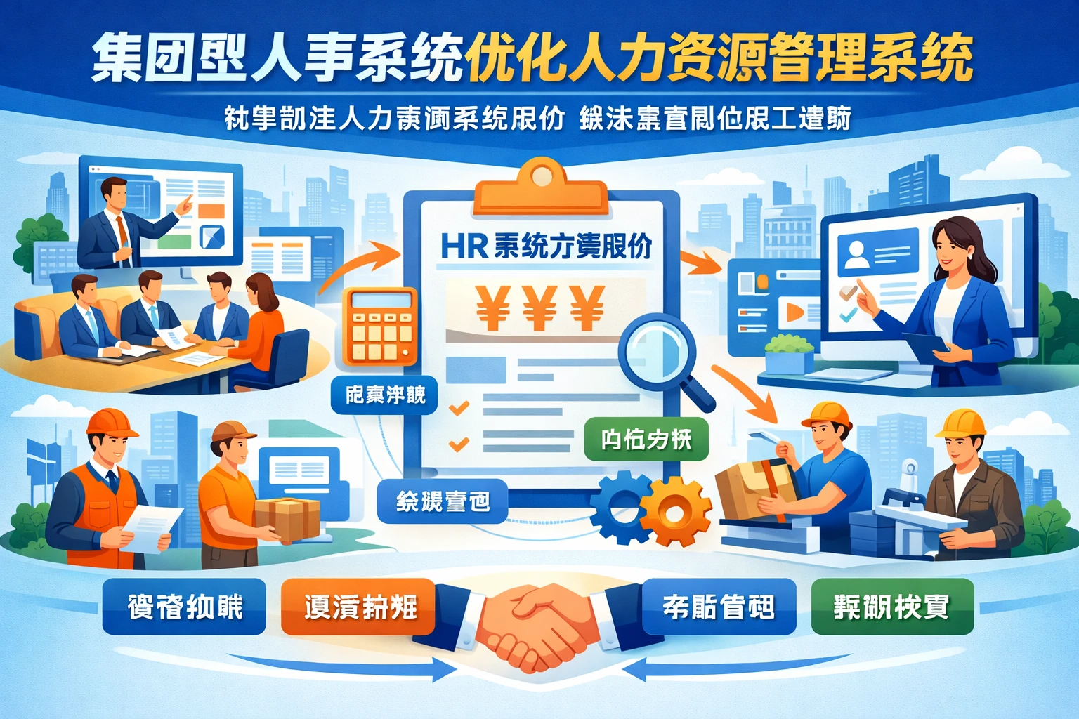 集团型人事系统优化人力资源管理系统，科学制定人力资源系统报价解决基层岗位用工难题