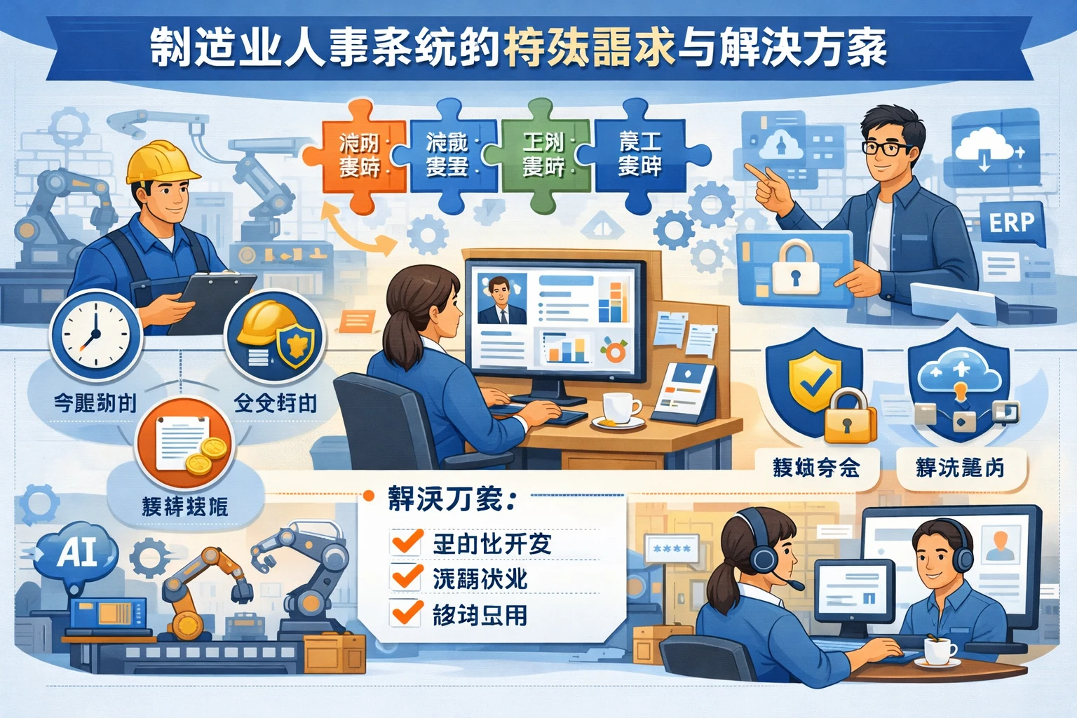 制造业人事系统的特殊需求与解决方案