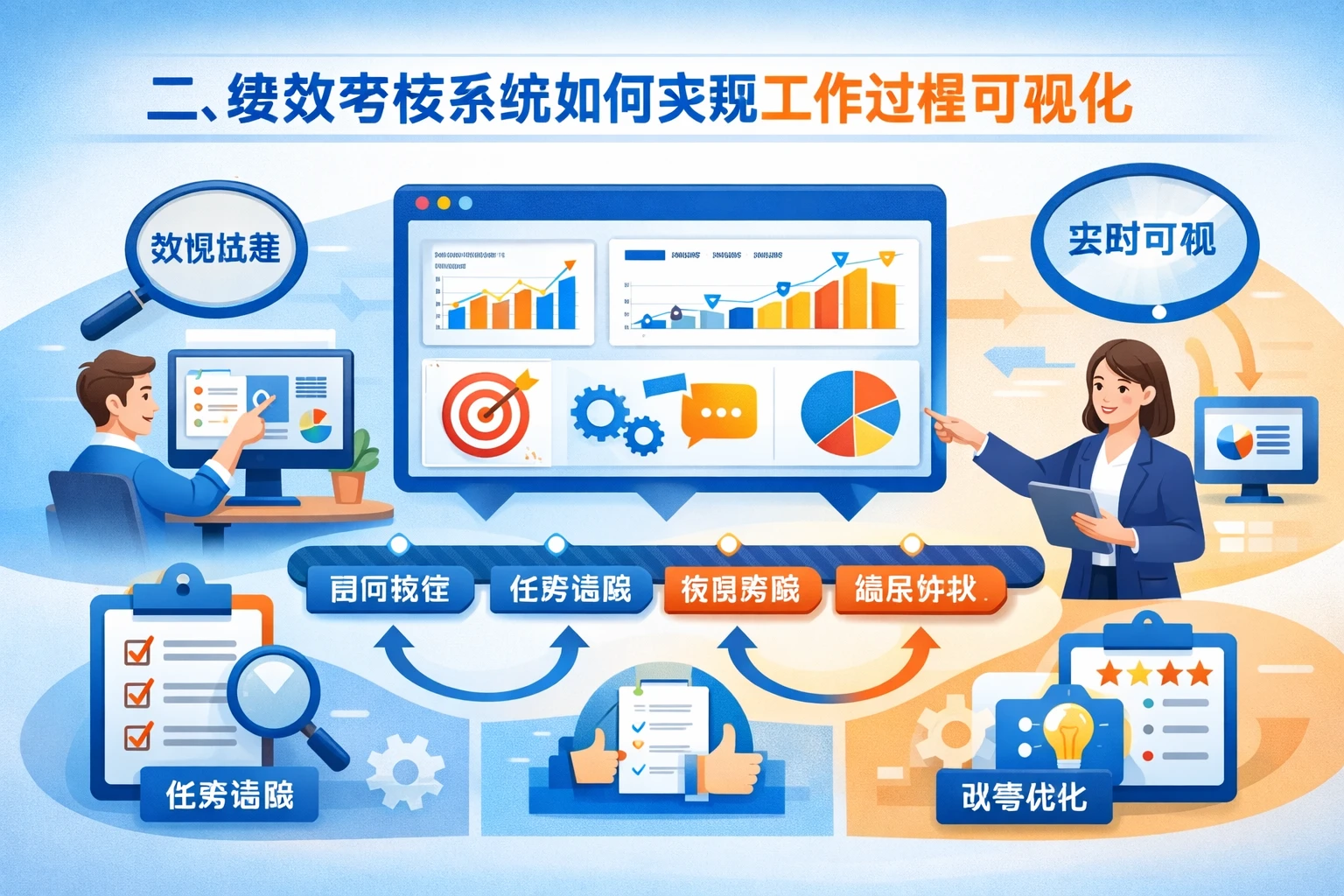 二、绩效考核系统如何实现工作过程可视化