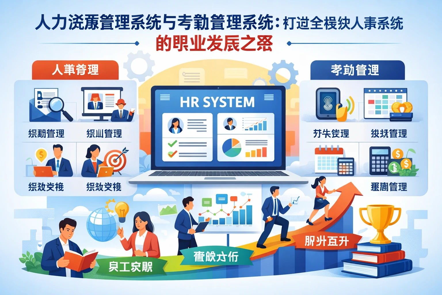 人力资源管理系统与考勤管理系统：打造全模块人事系统的职业发展之路