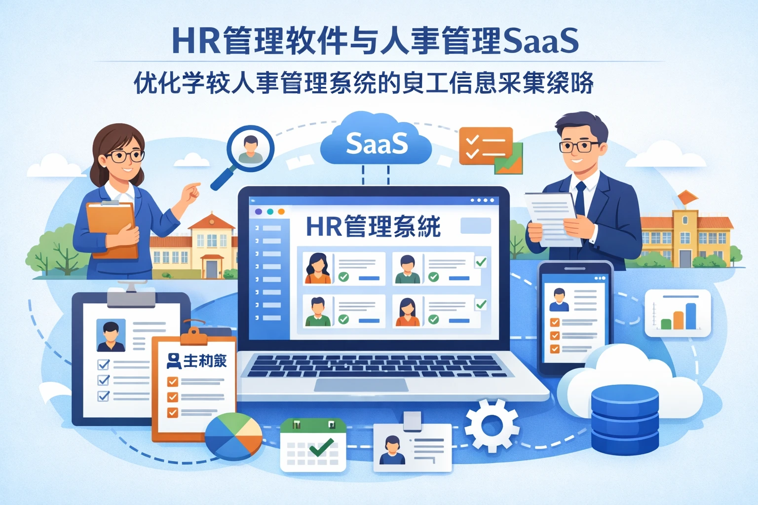 HR管理软件与人事管理SaaS：优化学校人事管理系统的员工信息采集策略