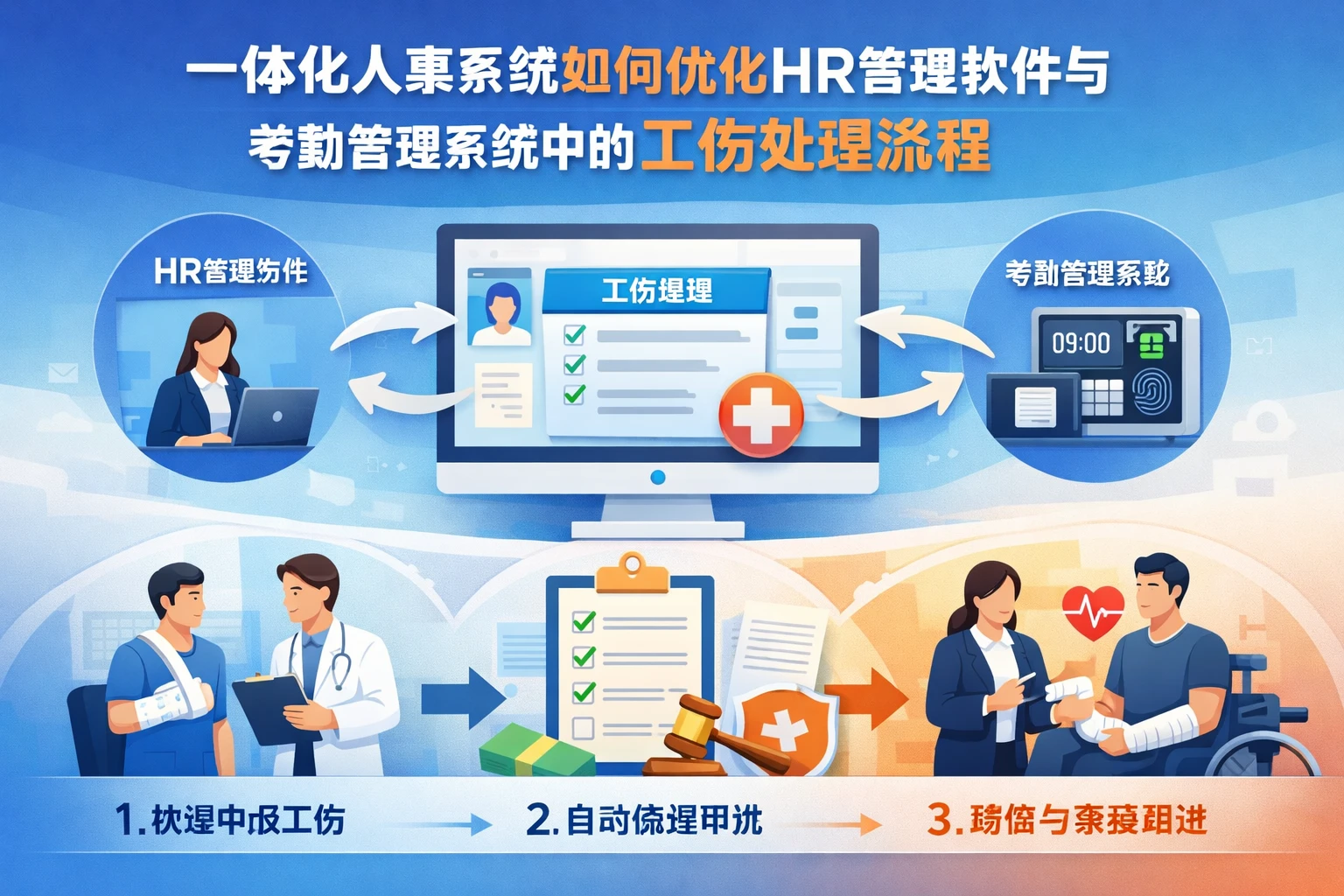 一体化人事系统如何优化HR管理软件与考勤管理系统中的工伤处理流程