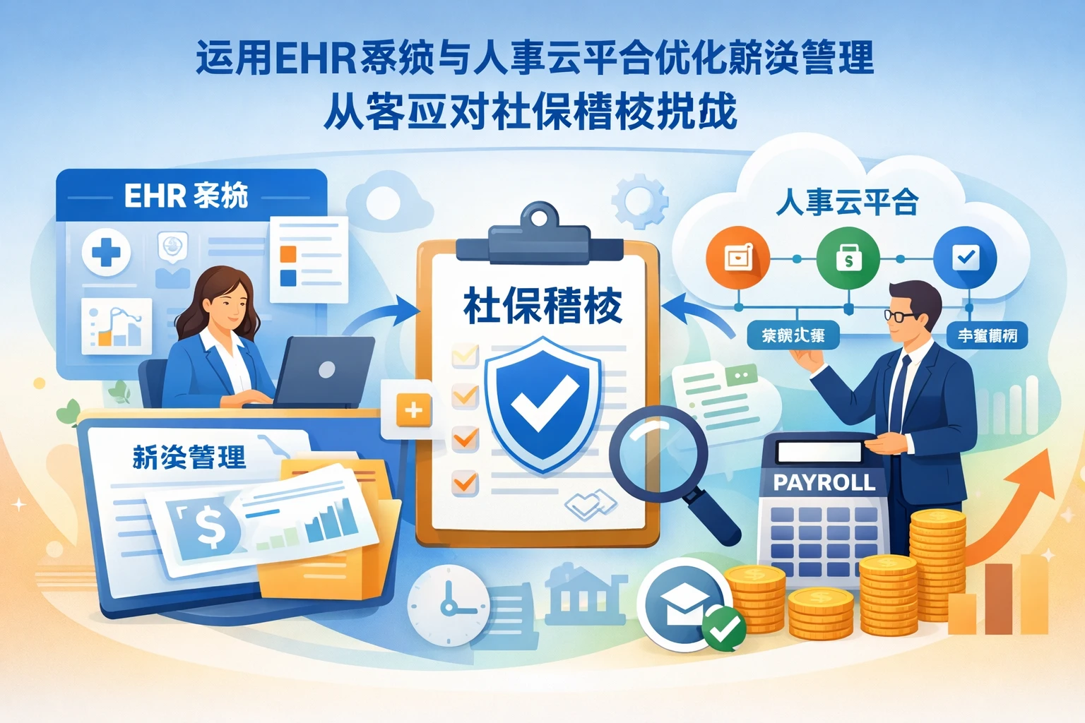 运用EHR系统与人事云平台优化薪资管理,从容应对社保稽核挑战