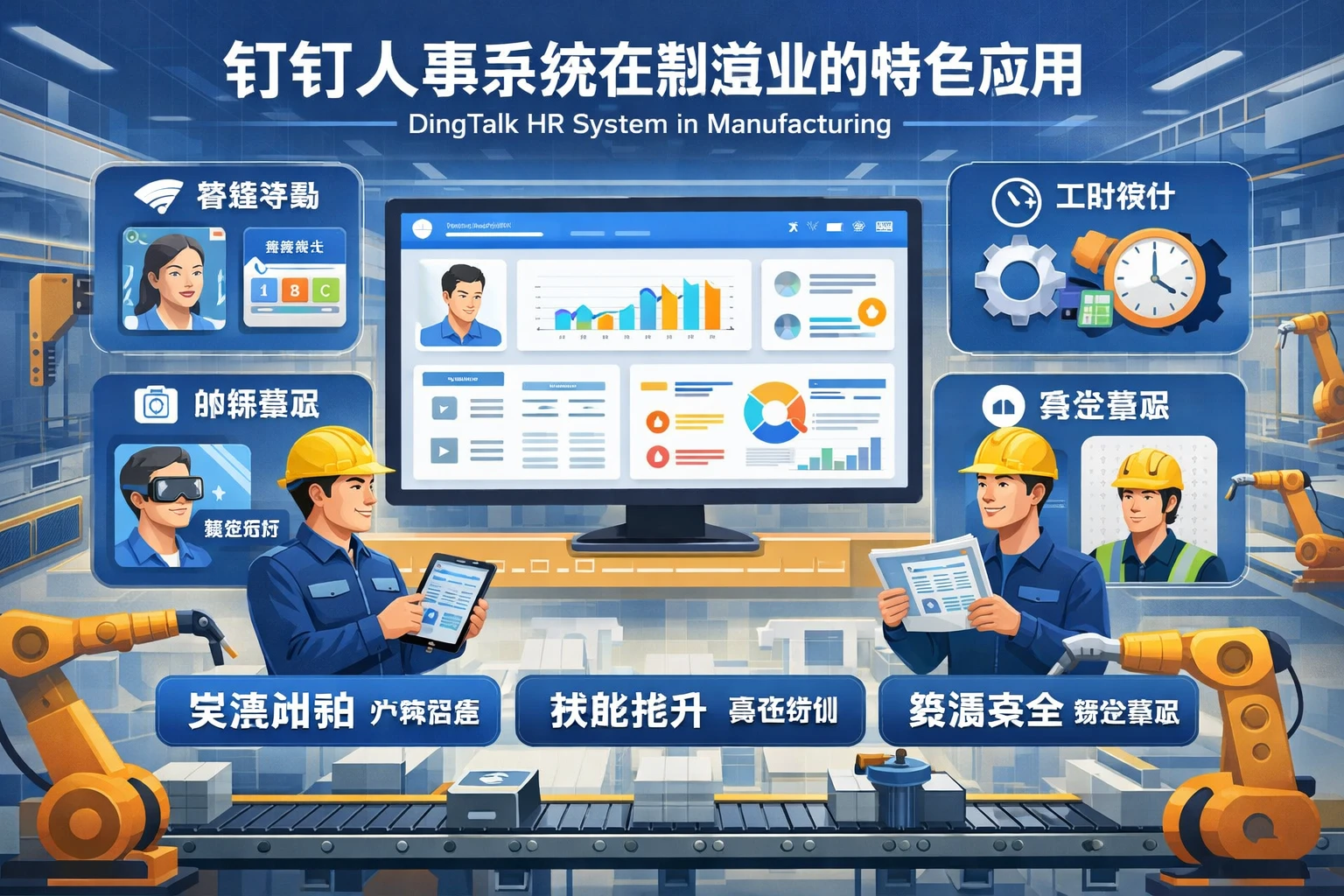 钉钉人事系统在制造业的特色应用