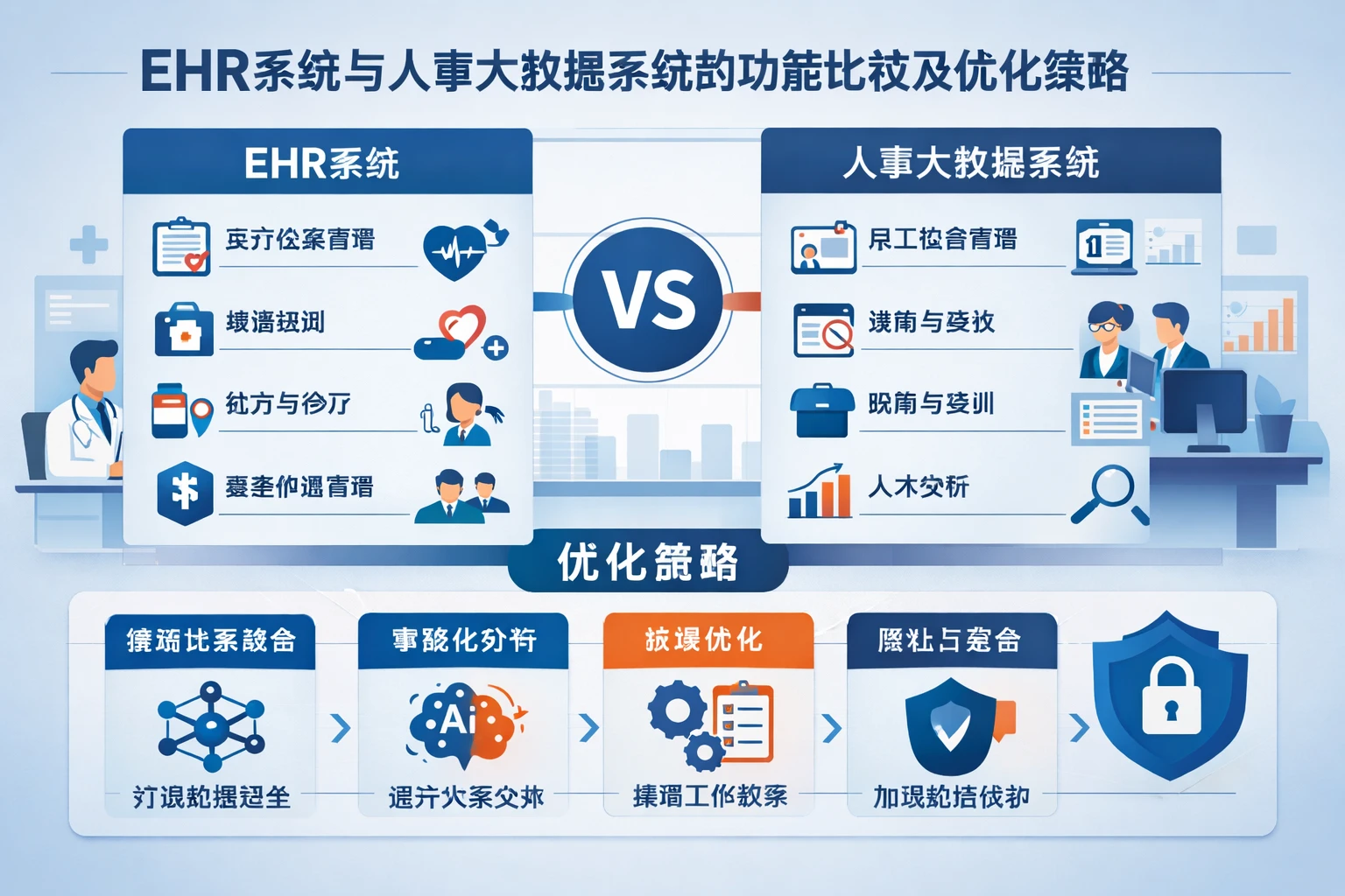 EHR系统与人事大数据系统的功能比较及优化策略