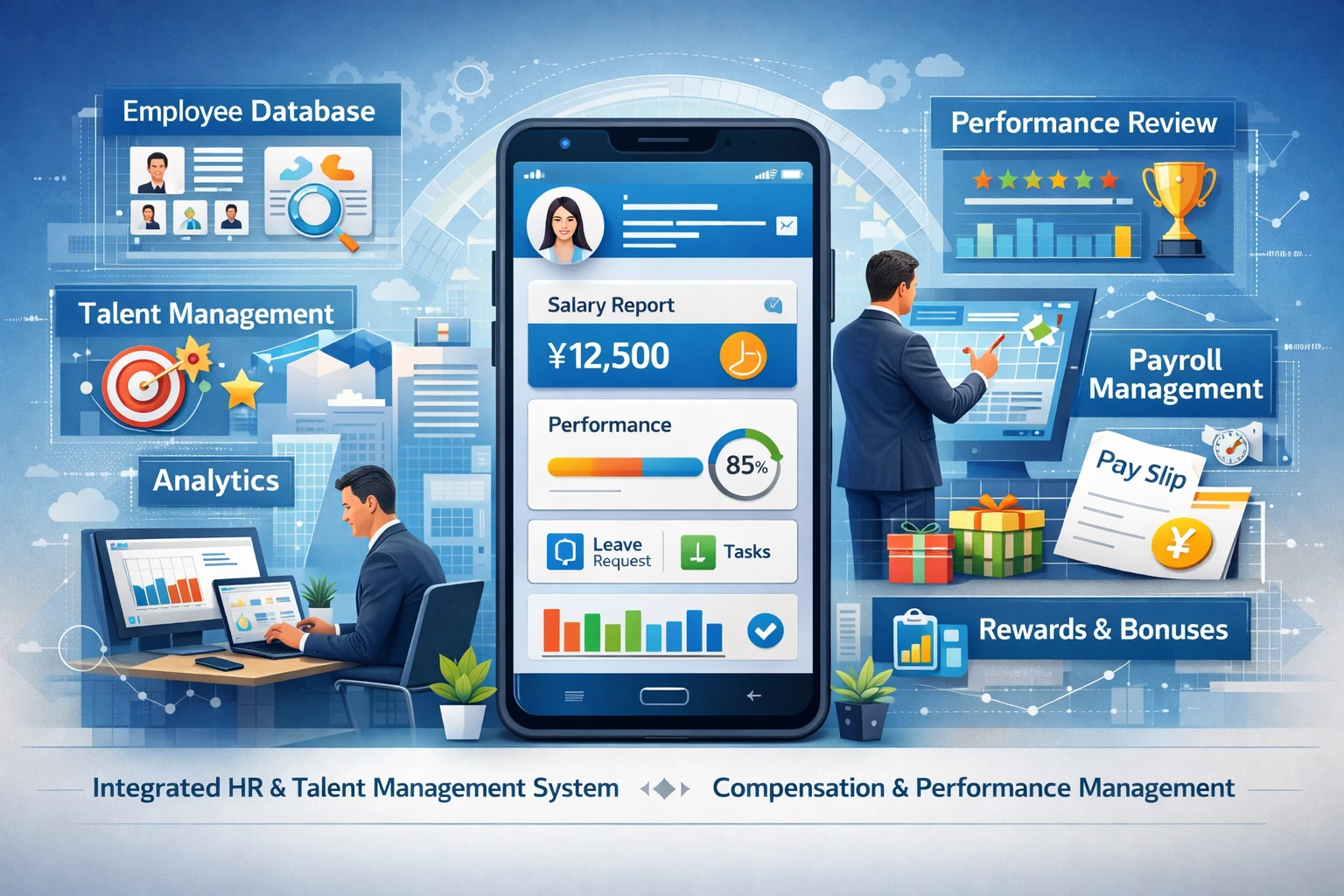 现代人力资源管理系统与人才库管理系统的整合应用:移动人事系统带来的薪酬绩效管理革新