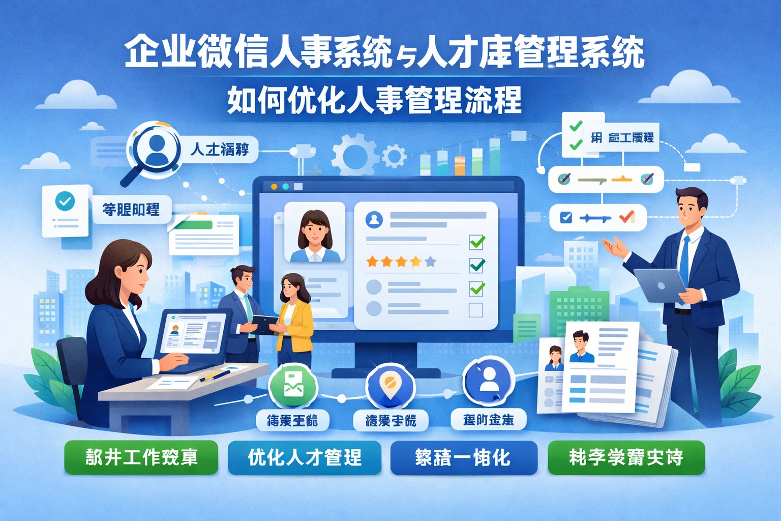 企业微信人事系统与人才库管理系统如何优化人事管理流程