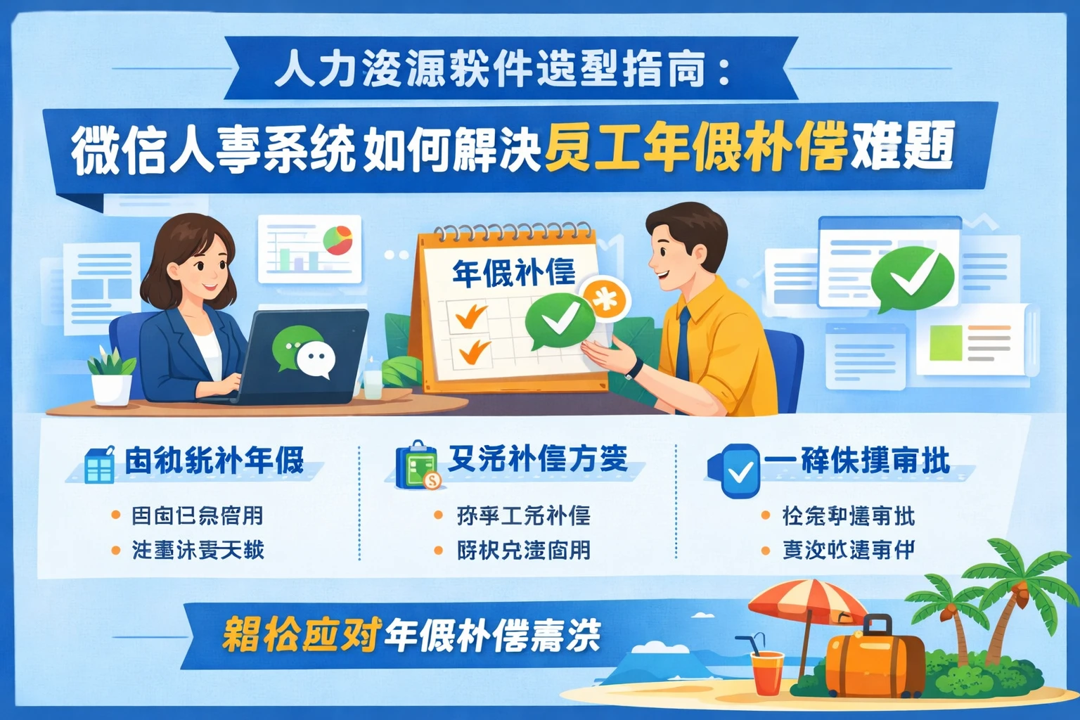 人力资源软件选型指南：微信人事系统如何解决员工年假补偿难题