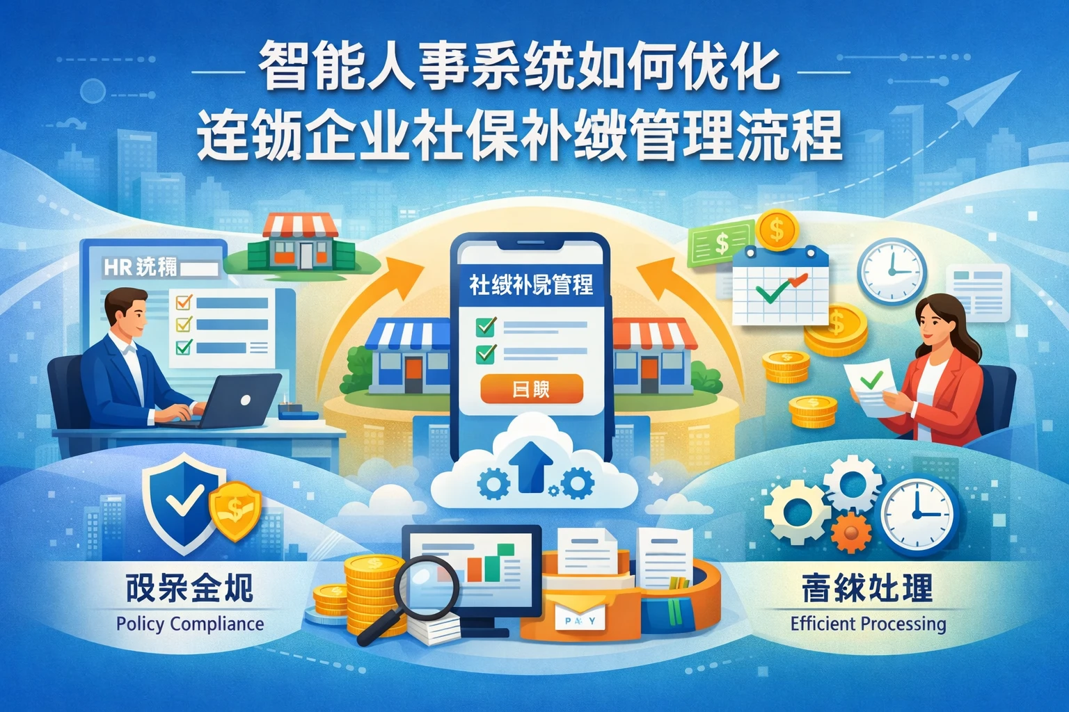 智能人事系统如何优化连锁企业社保补缴管理流程