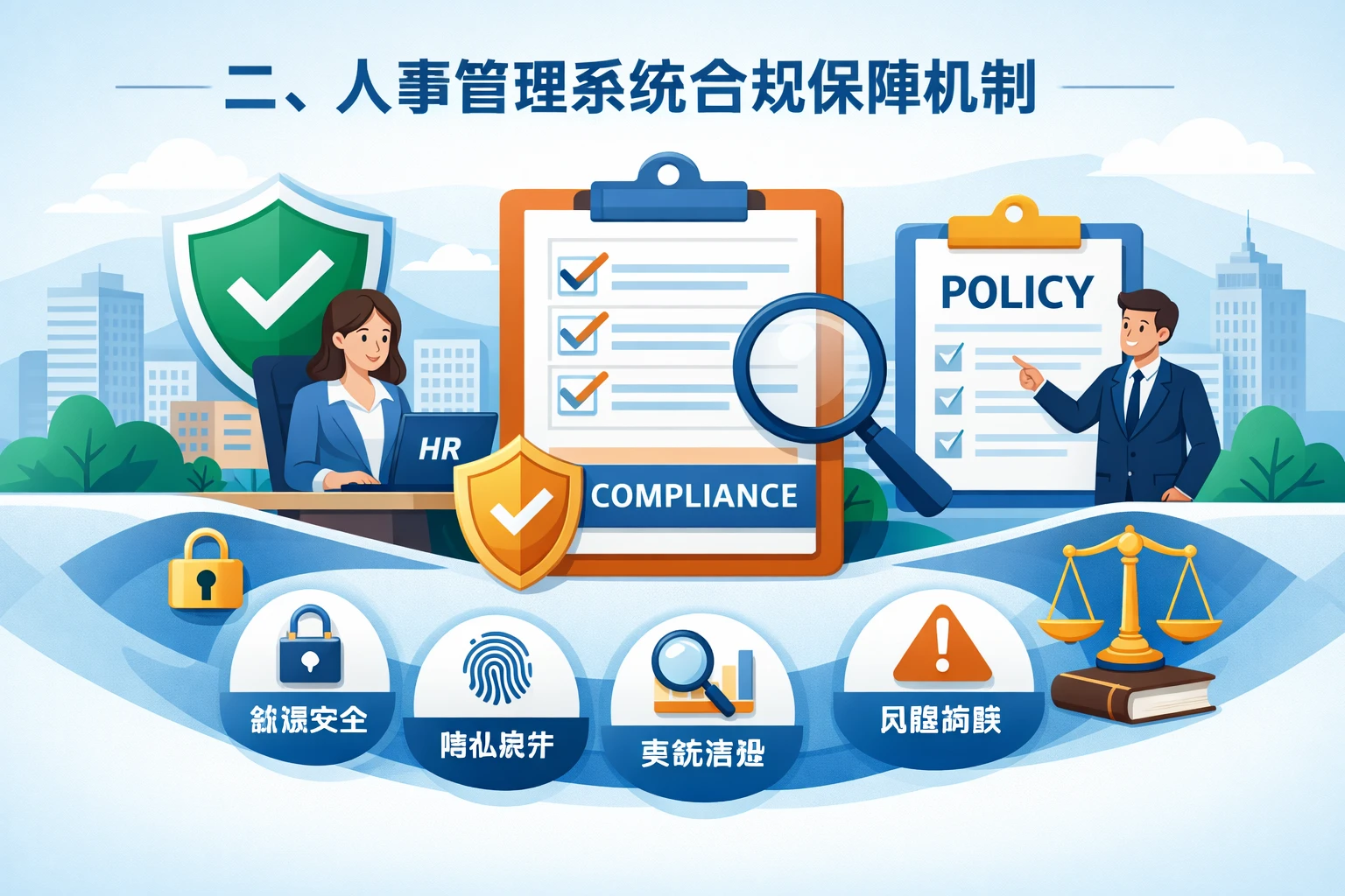 二、人事管理系统的合规保障机制
