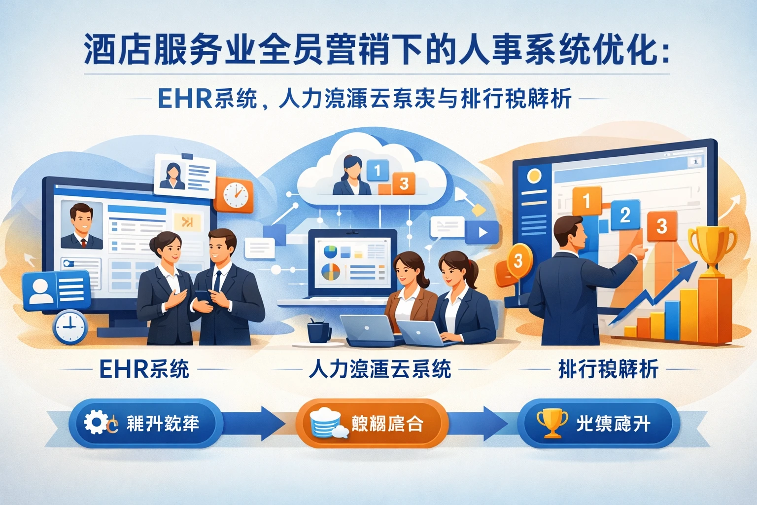 酒店服务业全员营销下的人事系统优化:EHR系统、人力资源云系统与排行榜解析