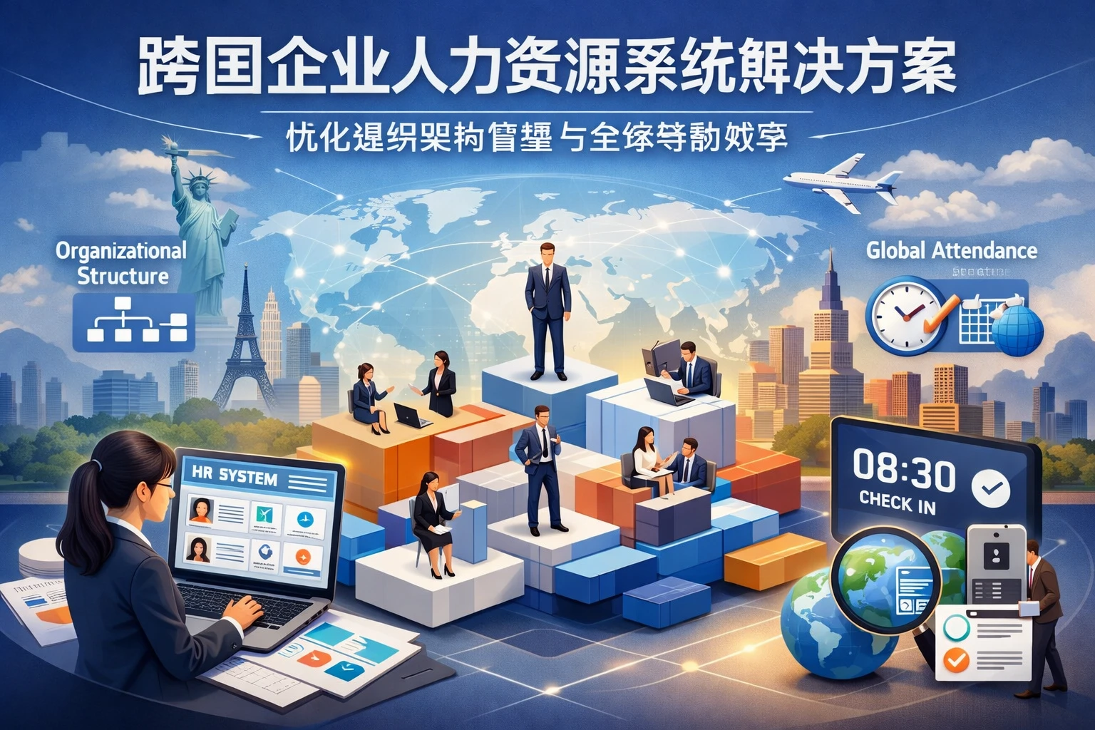 跨国企业人力资源系统解决方案：优化组织架构管理与全球考勤效率