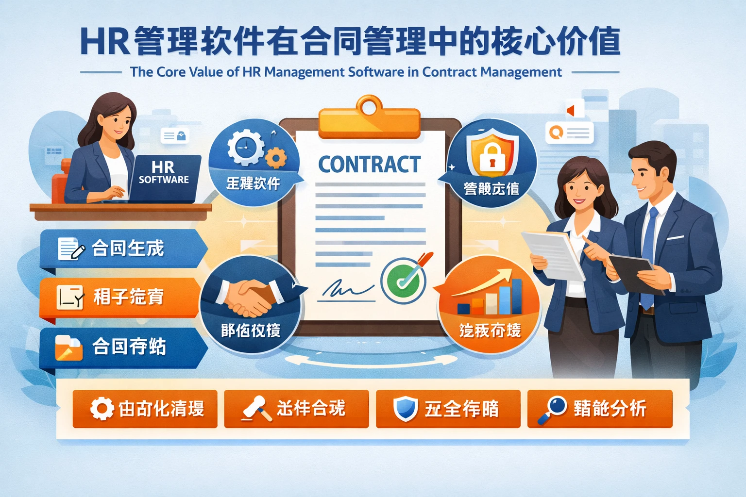 HR管理软件在合同管理中的核心价值