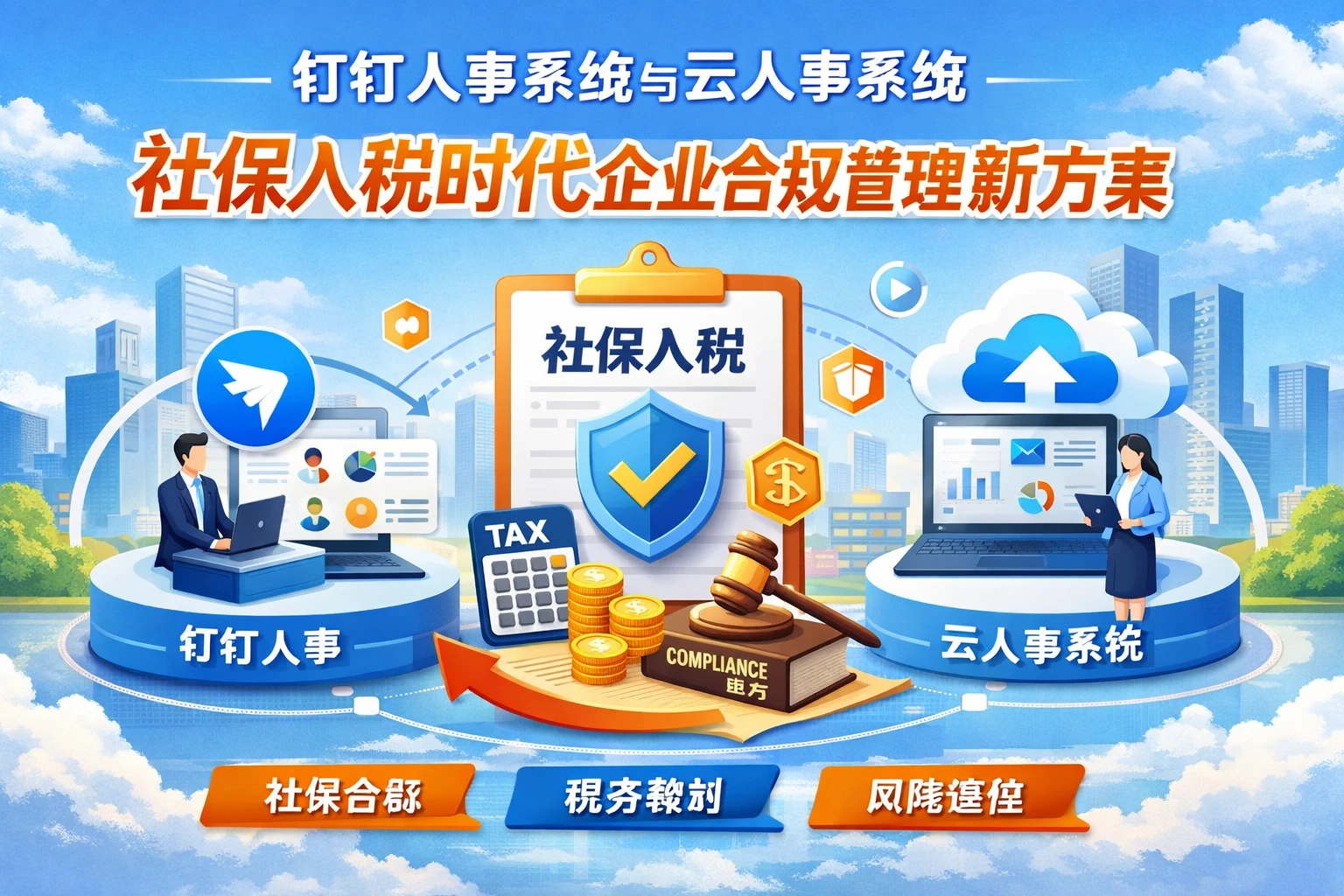 钉钉人事系统与云人事系统：社保入税时代企业合规管理新方案