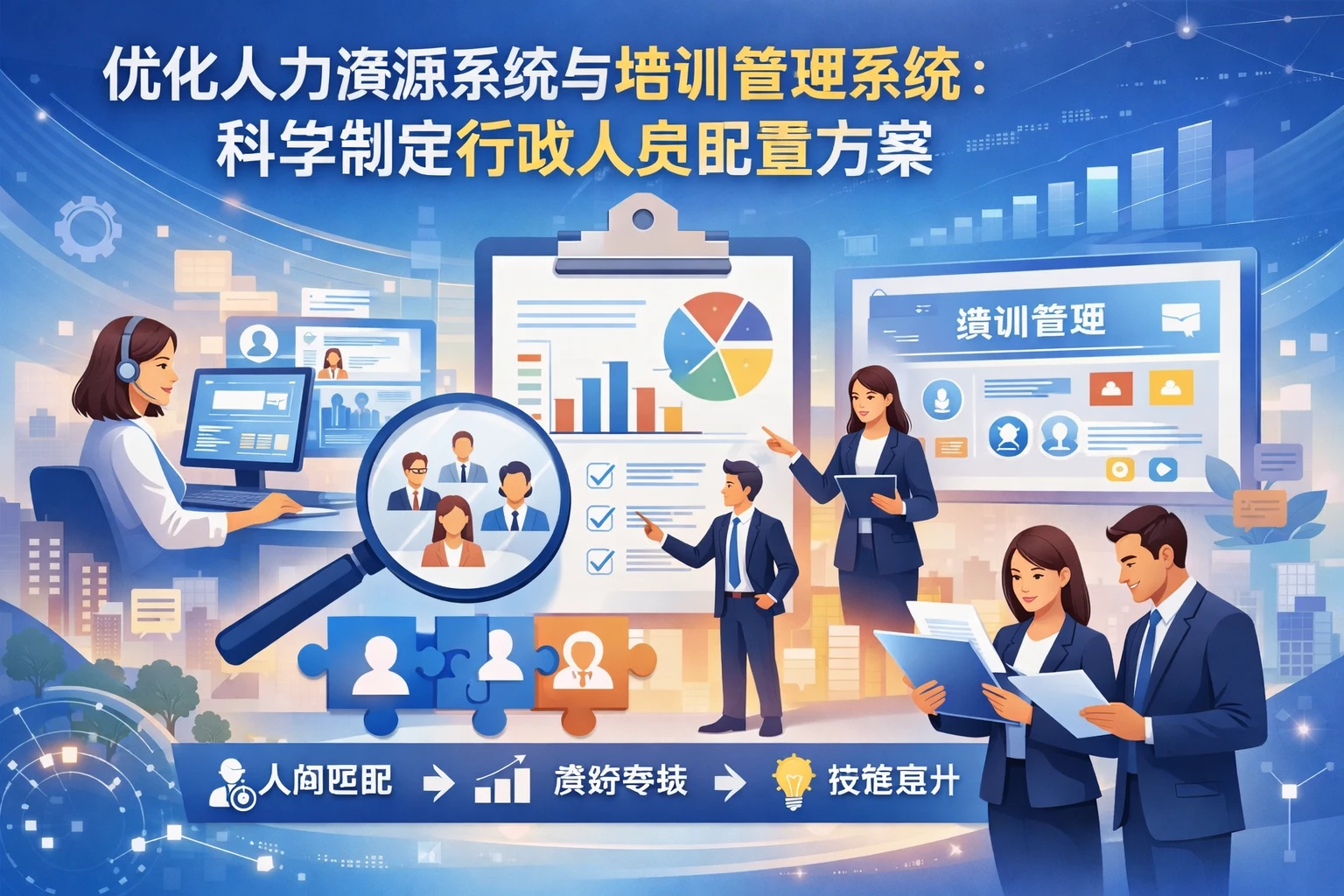 优化人力资源系统与培训管理系统：科学制定行政人员配置方案