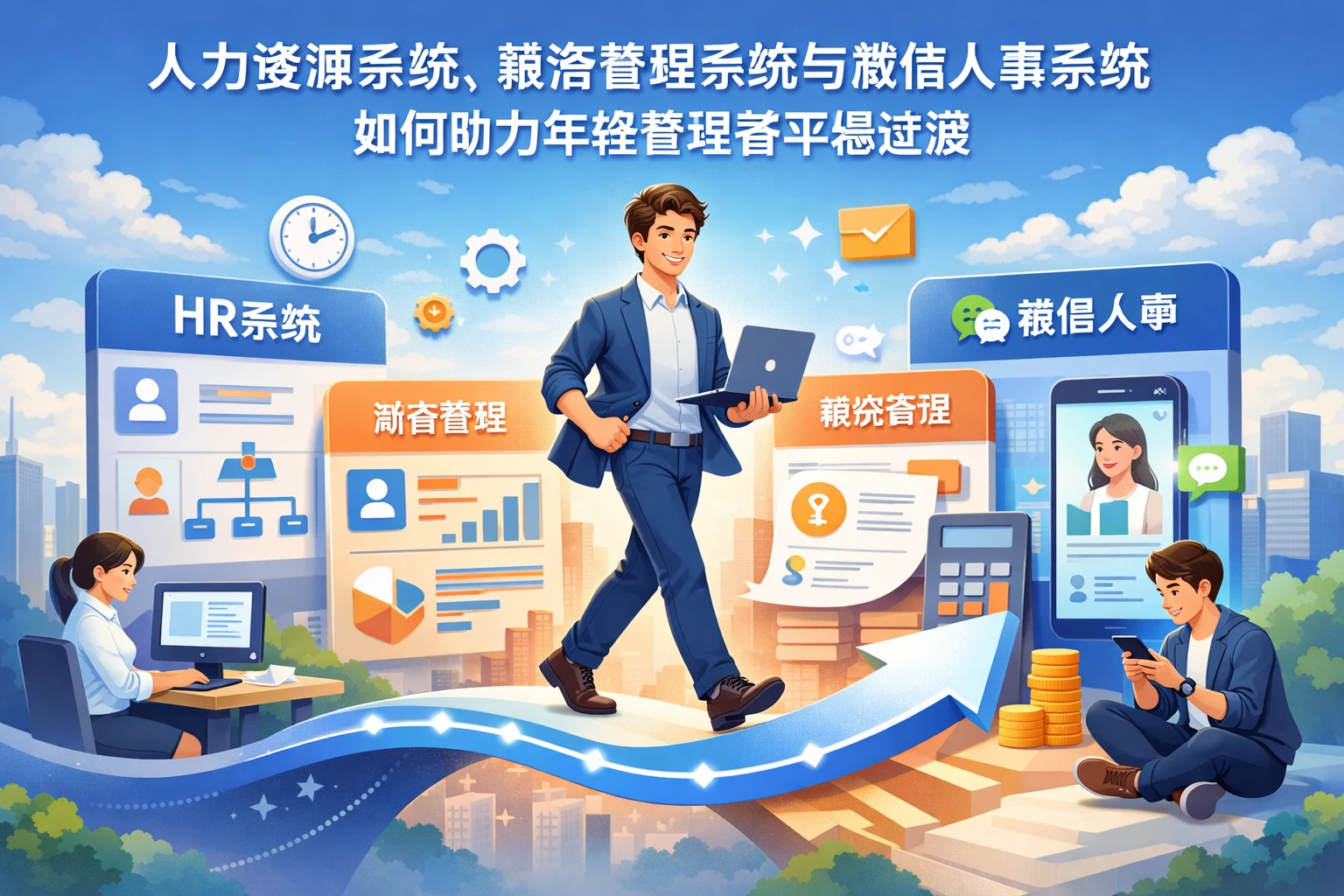 人力资源系统、薪资管理系统与微信人事系统如何助力年轻管理者平稳过渡
