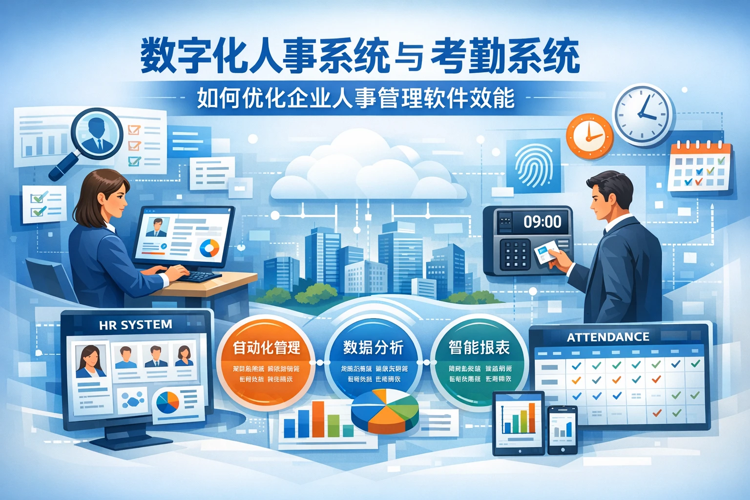 数字化人事系统与考勤系统如何优化企业人事管理软件效能