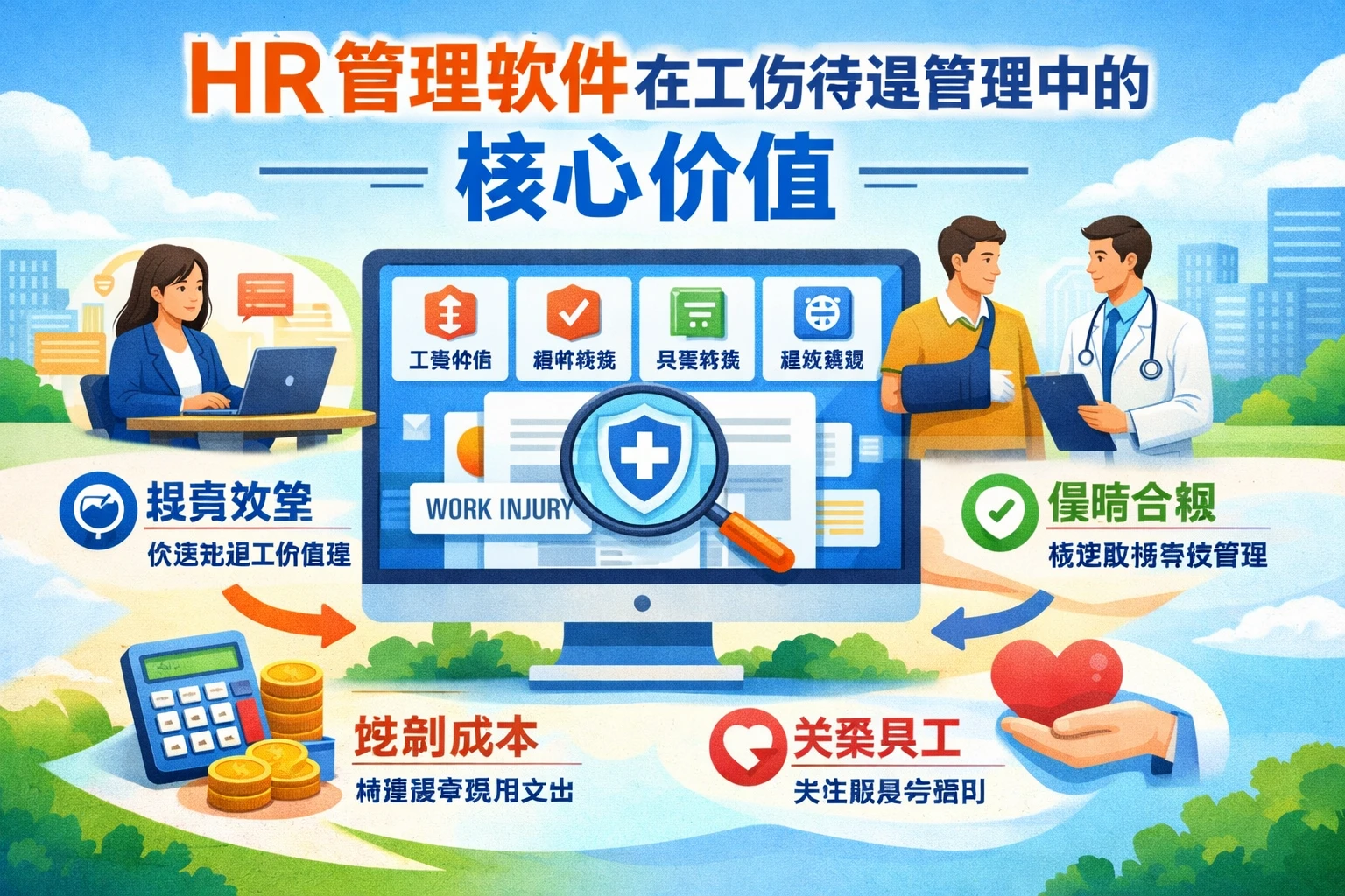 HR管理软件在工伤待遇管理中的核心价值
