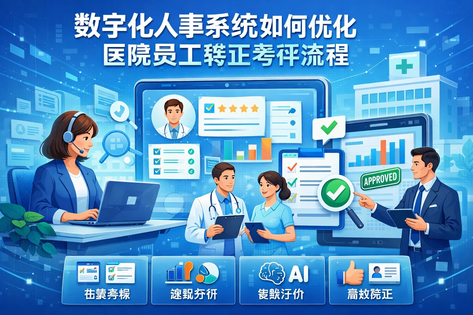 数字化人事系统如何优化医院员工转正考评流程