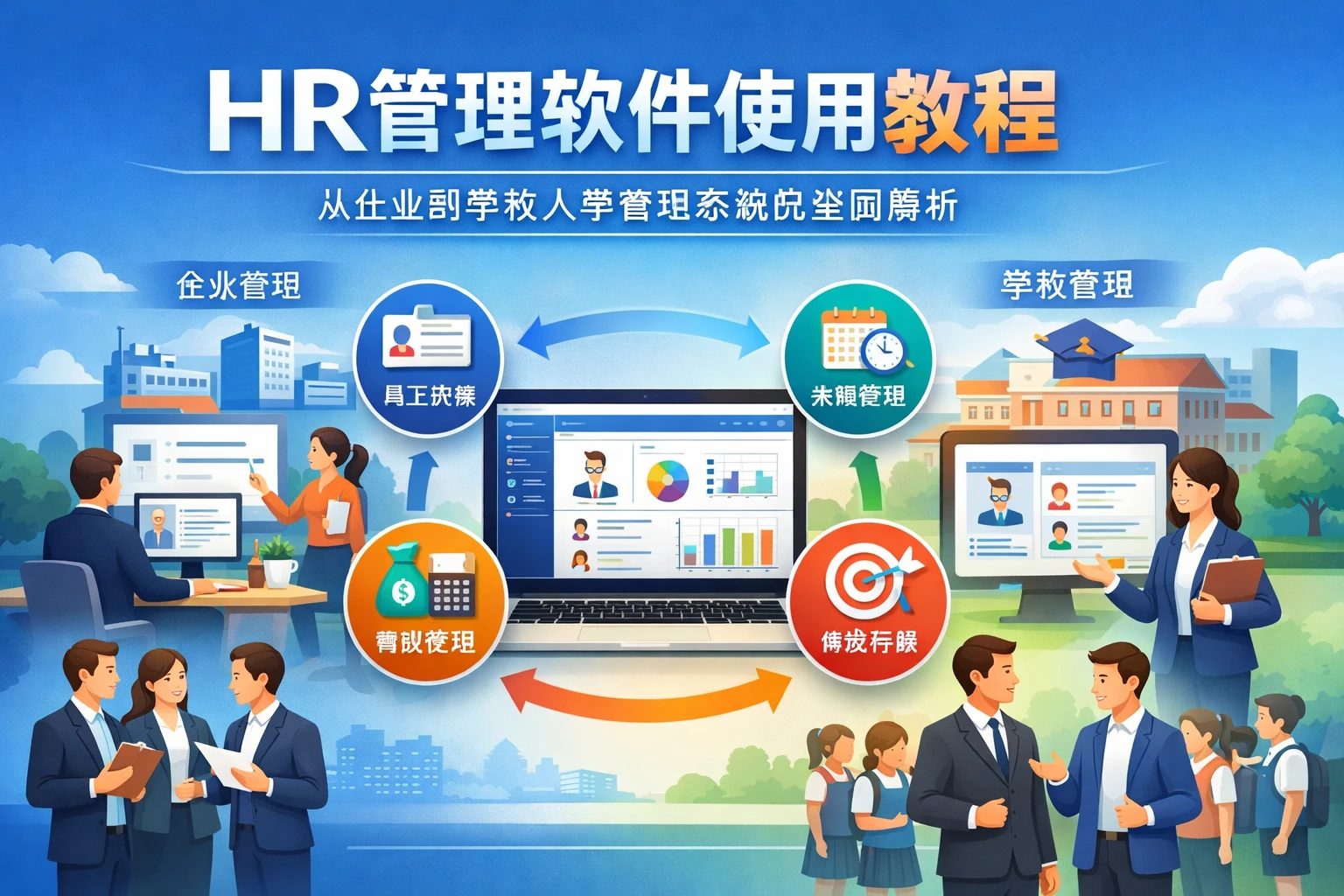 HR管理软件使用教程：从企业到学校人事管理系统的全面解析