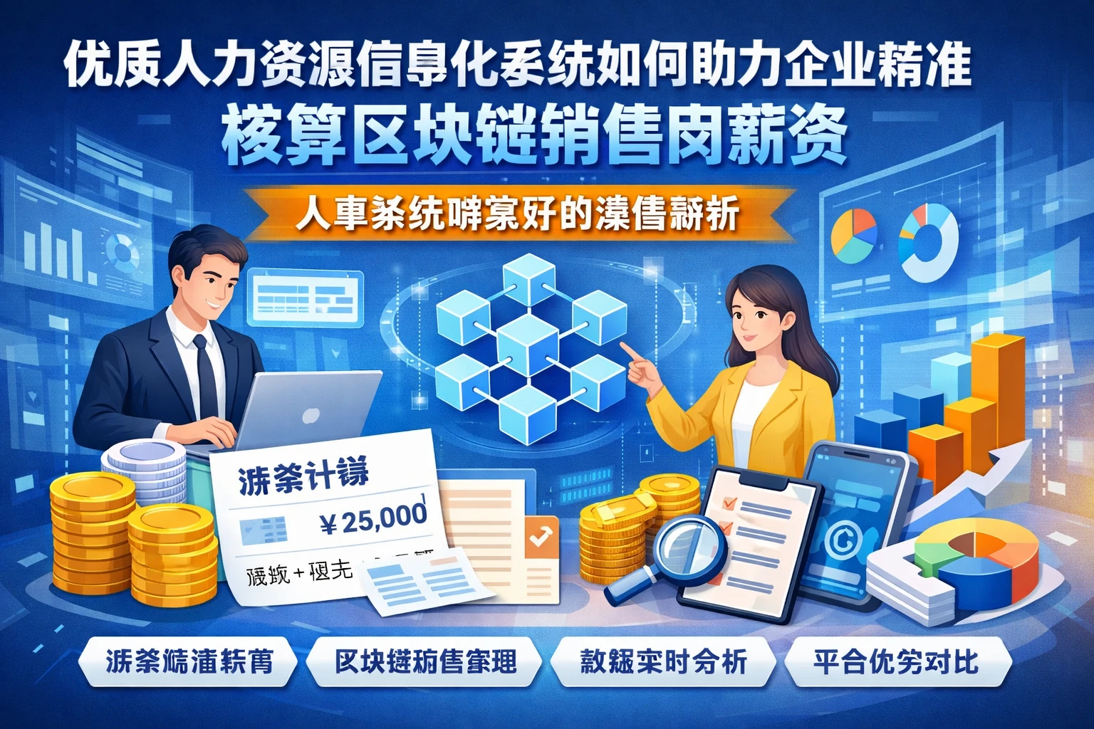 优质人力资源信息化系统如何助力企业精准核算区块链销售岗薪资：人事系统哪家好的深度解析