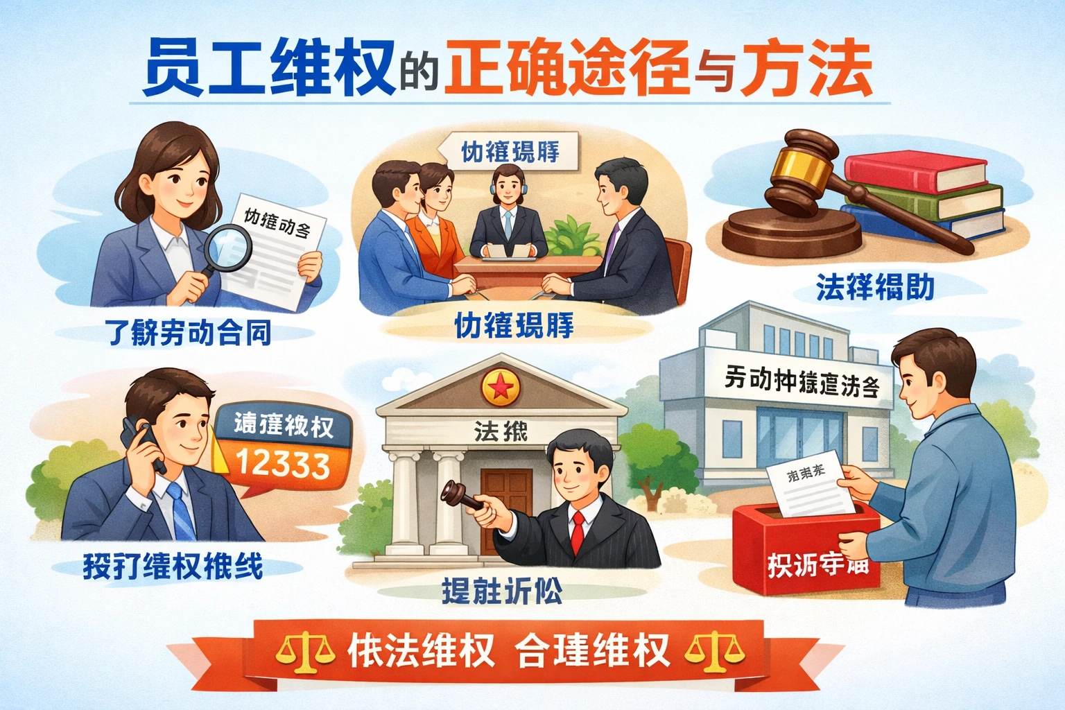 员工维权的正确途径与方法