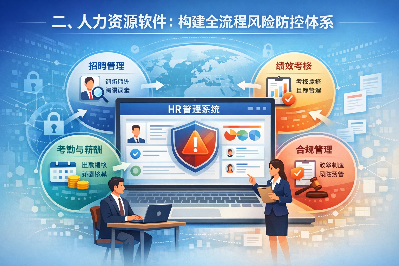 二、人力资源软件：构建全流程风险防控体系