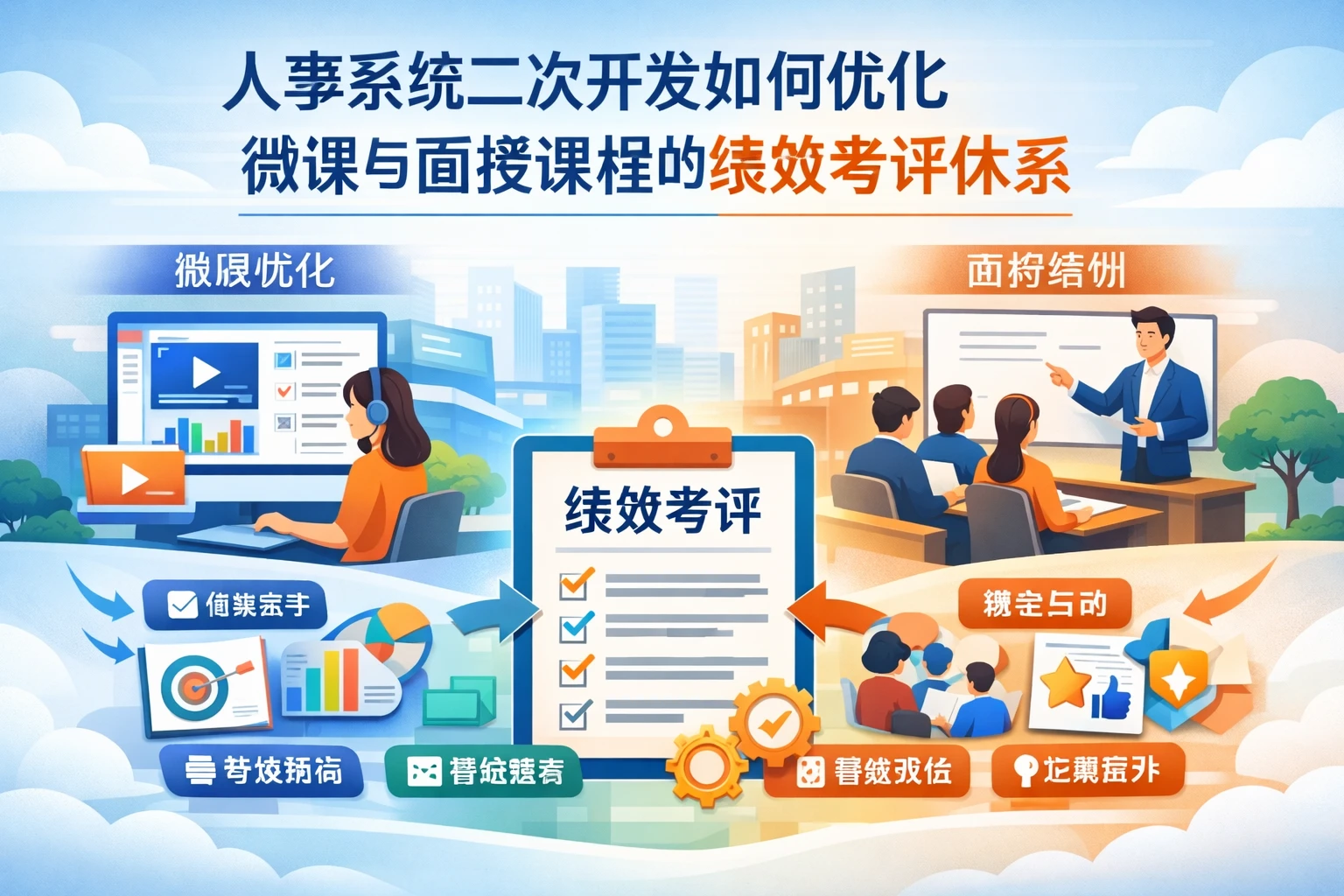 人事系统二次开发如何优化微课与面授课程的绩效考评体系