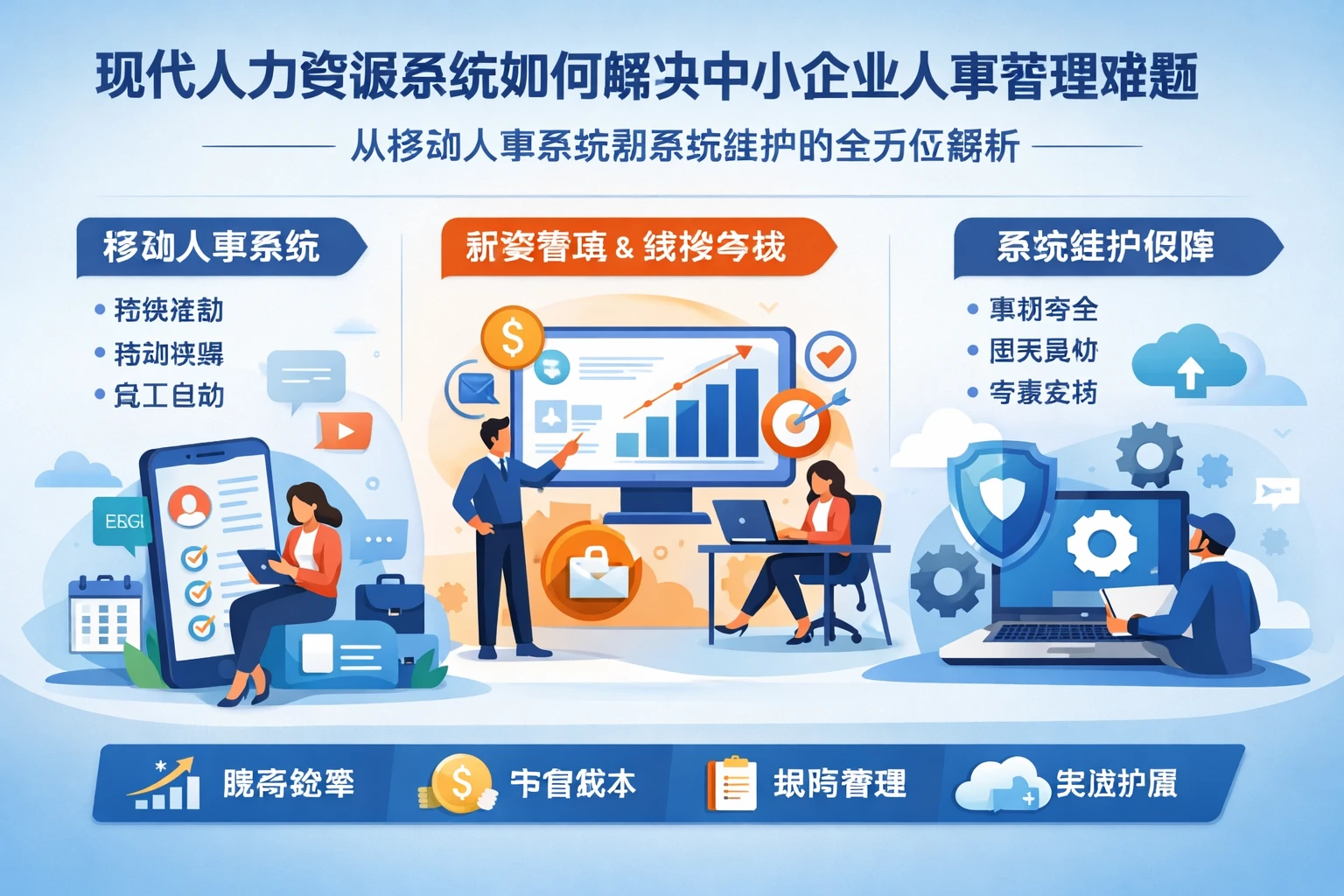 现代人力资源系统如何解决中小企业人事管理难题——从移动人事系统到系统维护的全方位解析