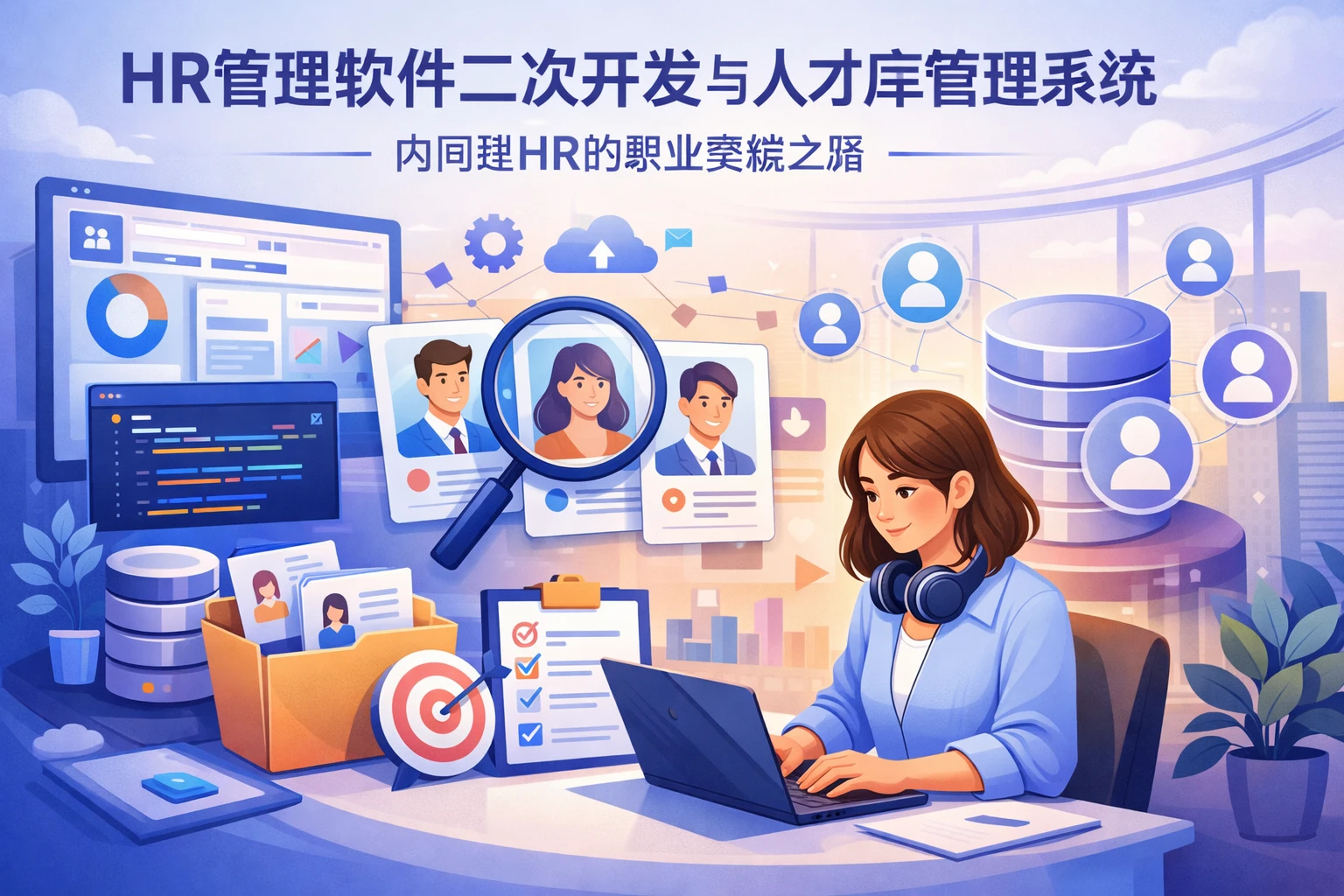 HR管理软件二次开发与人才库管理系统:内向型HR的职业突破之路