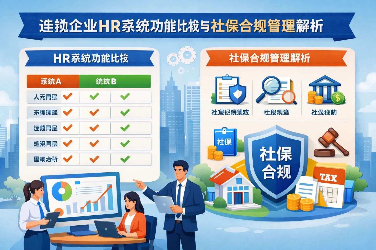 连锁企业HR系统功能比较与社保合规管理解析