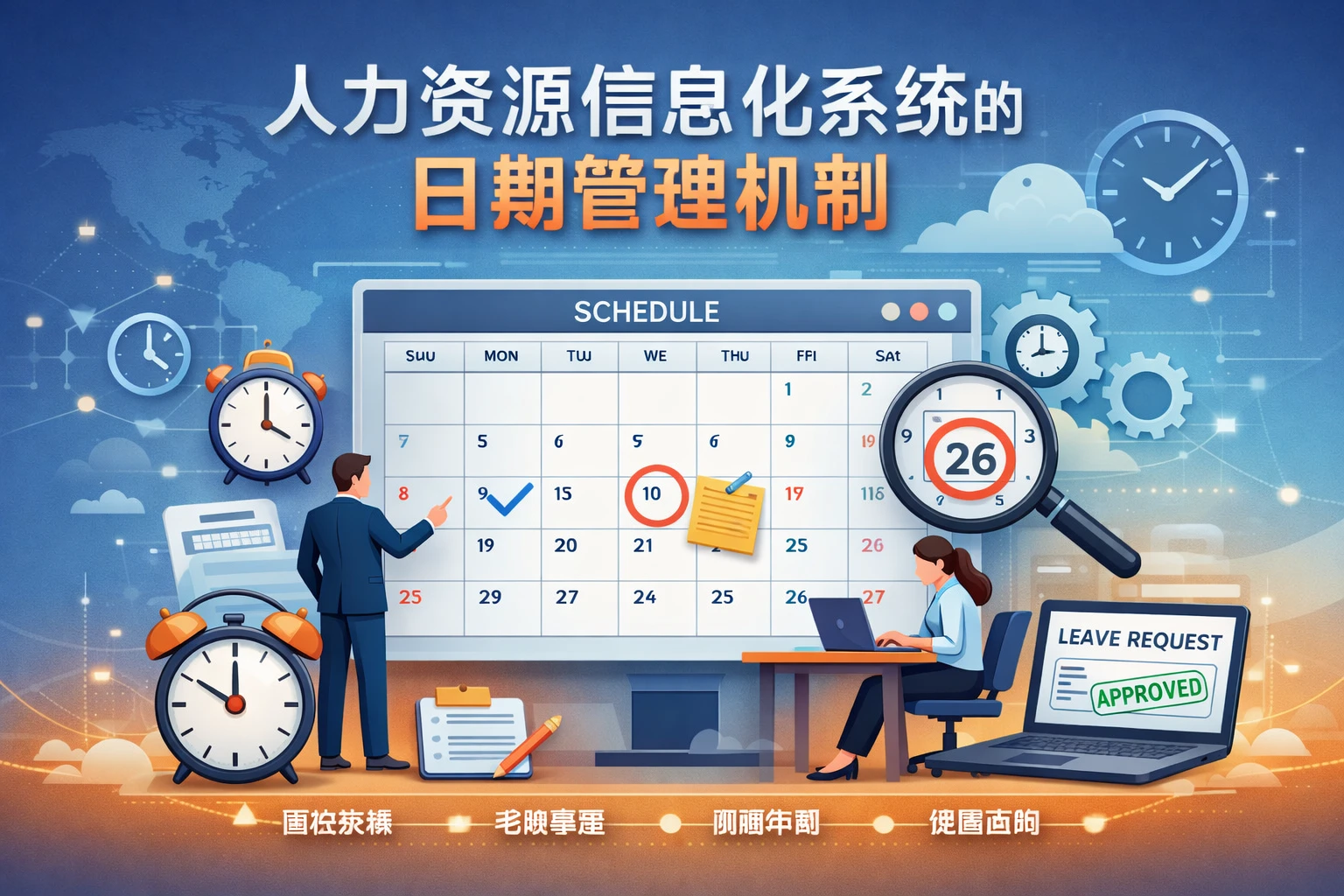 人力资源信息化系统的日期管理机制