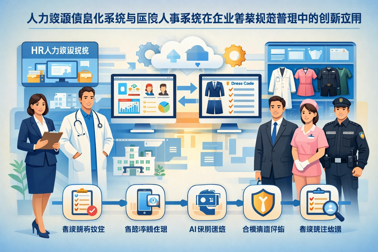 人力资源信息化系统与医院人事系统在企业着装规范管理中的创新应用