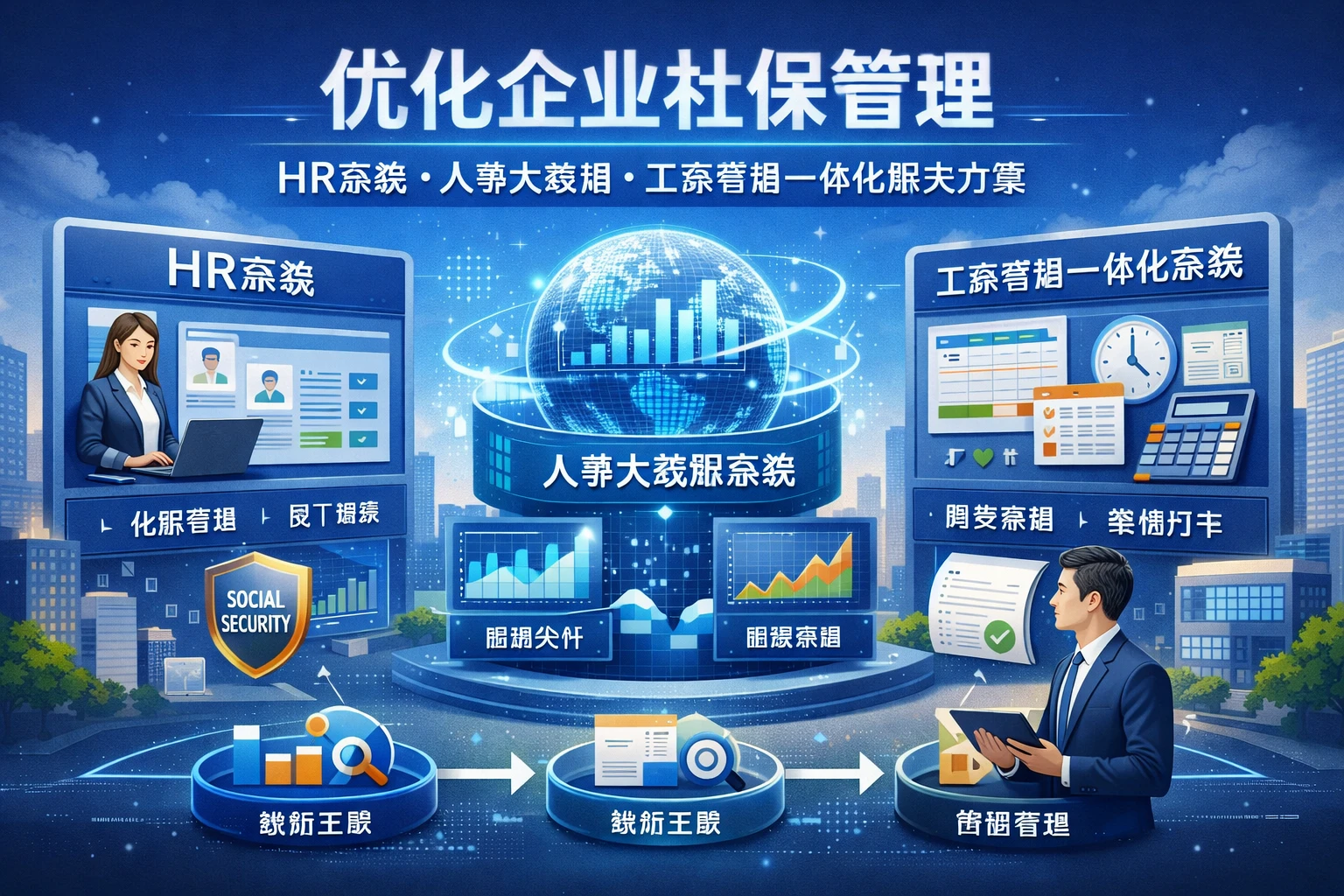 优化企业社保管理：HR系统、人事大数据系统与人事工资考勤一体化系统的综合解决方案