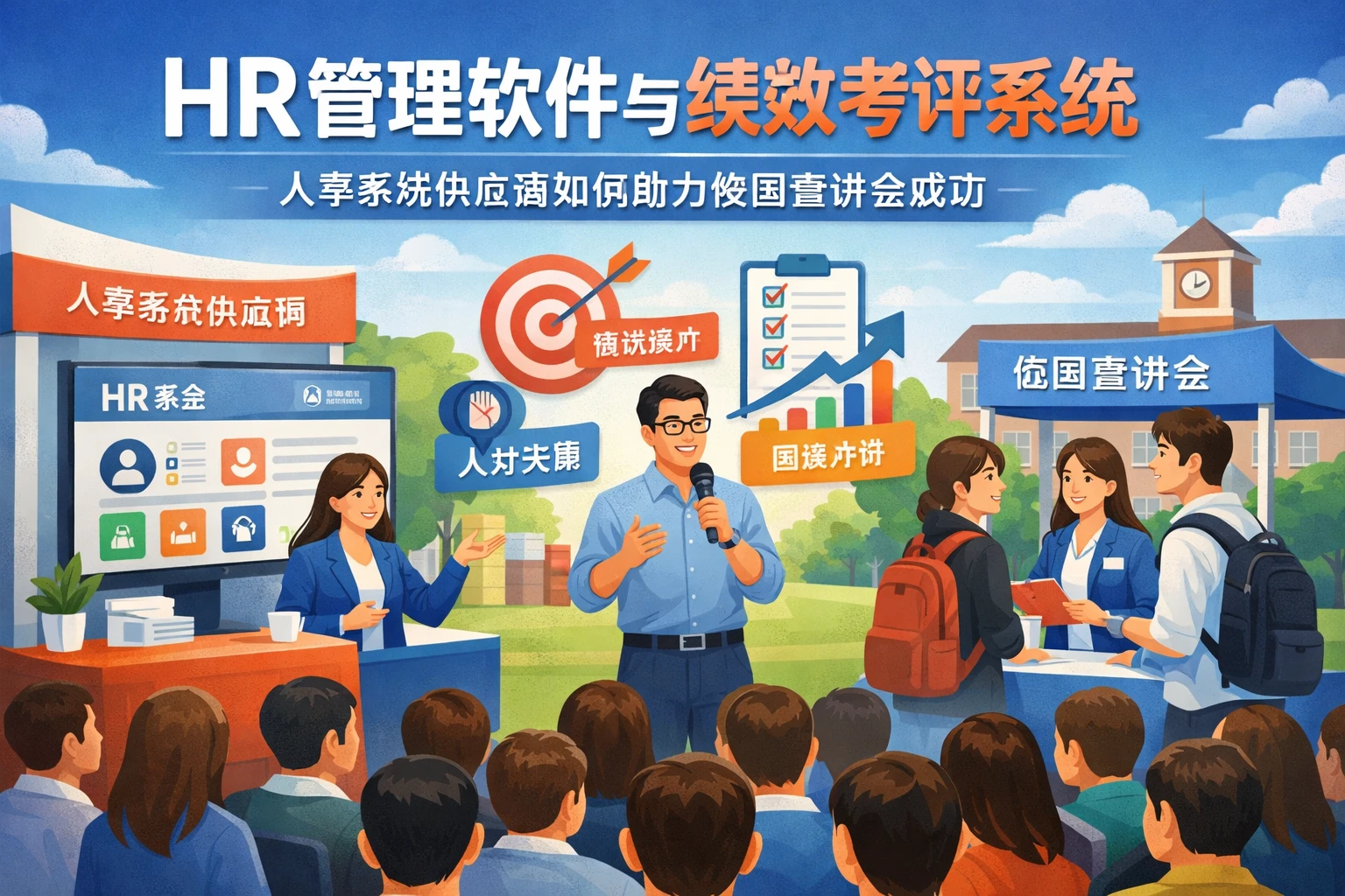 HR管理软件与绩效考评系统：人事系统供应商如何助力校园宣讲会成功