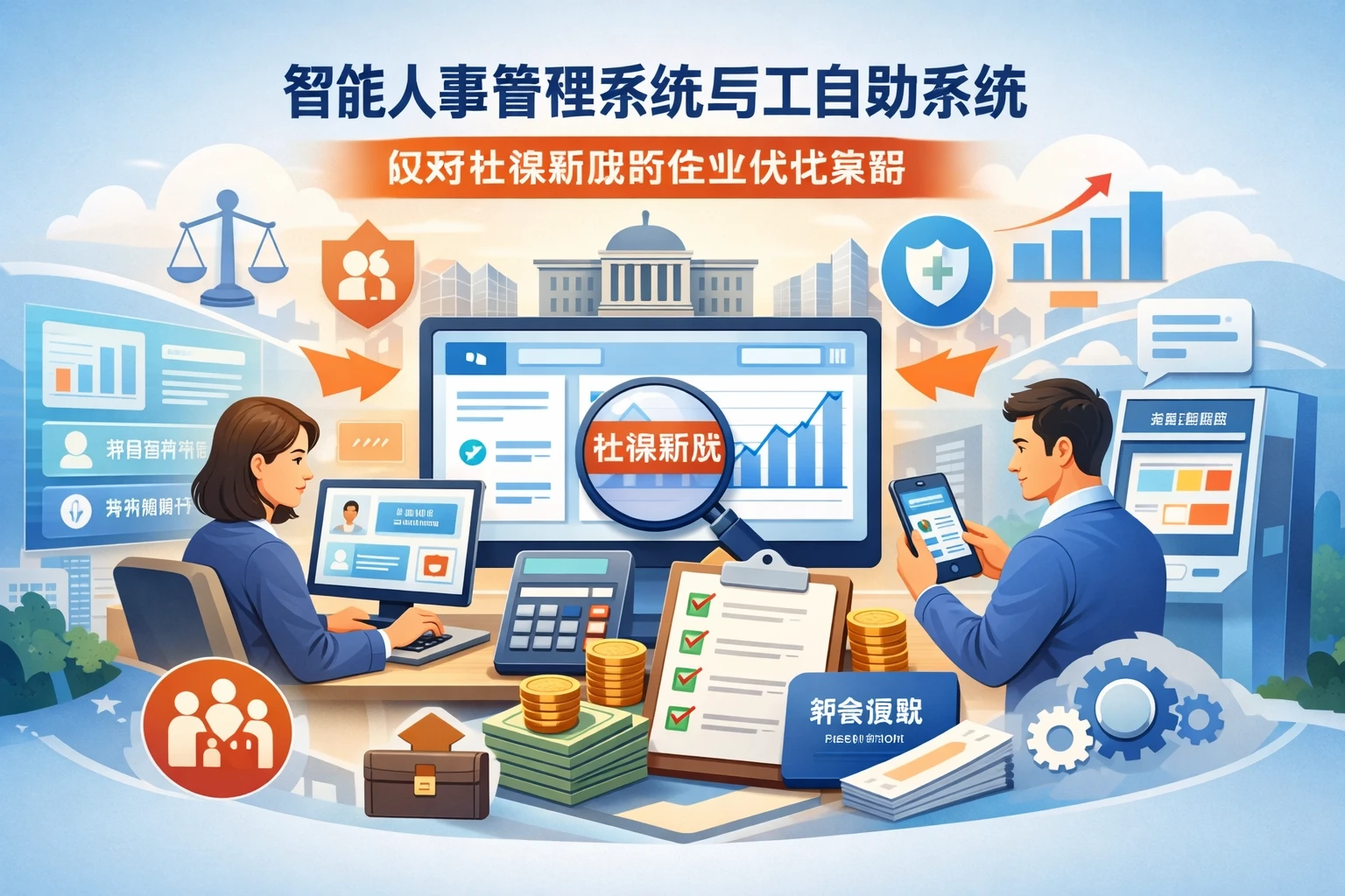 智能人事管理系统与员工自助系统：应对社保新政的企业优化策略