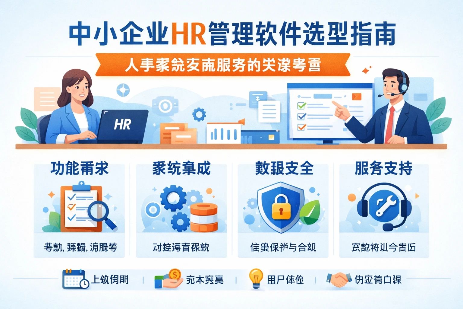 中小企业HR管理软件选型指南：人事系统实施服务的关键考量
