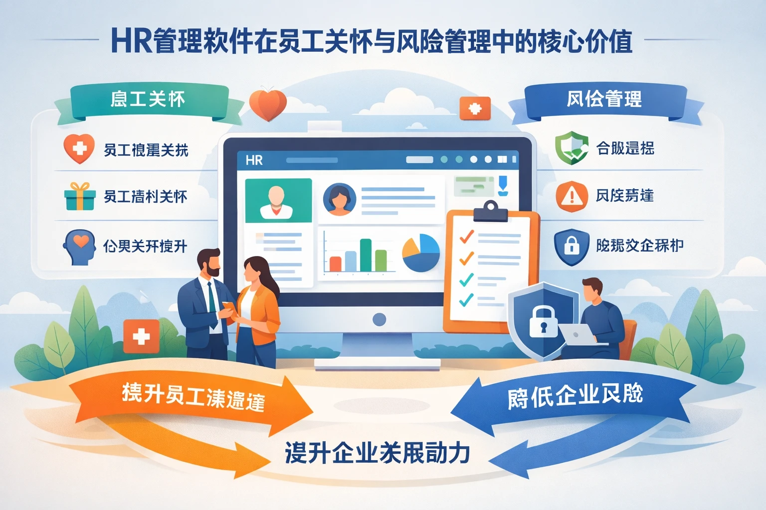 HR管理软件在员工关怀与风险管理中的核心价值
