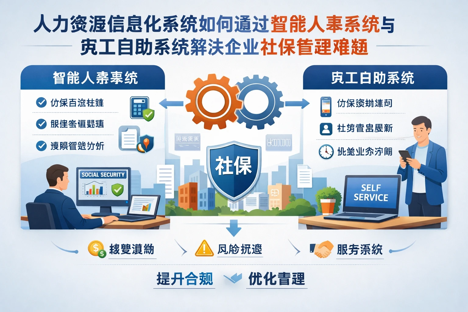 人力资源信息化系统如何通过智能人事系统与员工自助系统解决企业社保管理难题